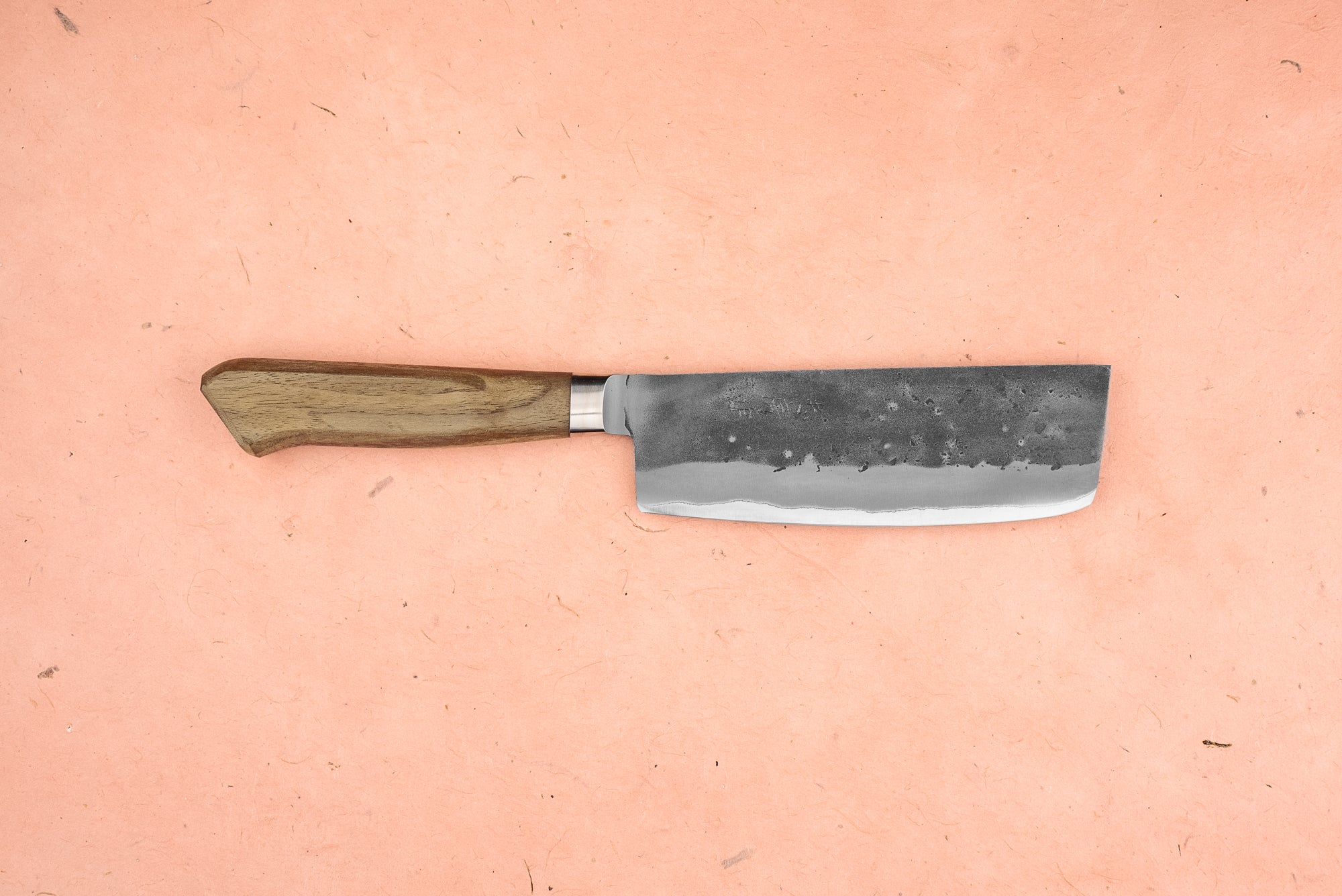 Premium Tadafusa Nashiji Western Walnut Nakiri Knife 150mm - Japanese Vegetable Knife for Professional Chefs & Home Cooking