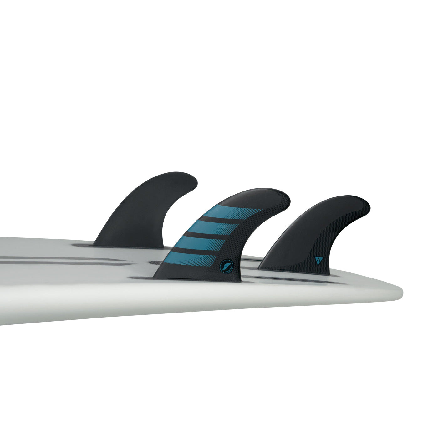 Futures F4 Alpha Thruster Carbon/Aqua Surfboard Fin - High Performance for Shortboards & Performance Surfing - Perfect for Waves, Competitions, and Advanced Surfers