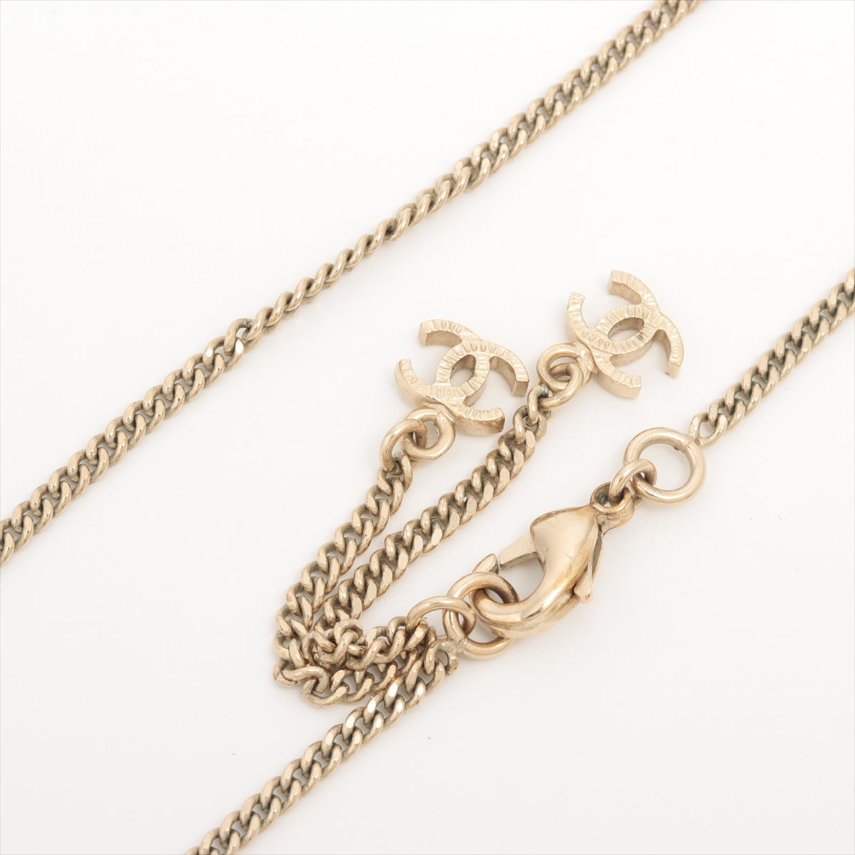 Chanel CC Rhinestone Reversible Necklace - Elegant Costume Jewelry for Women | Perfect for Parties, Weddings & Special Occasions