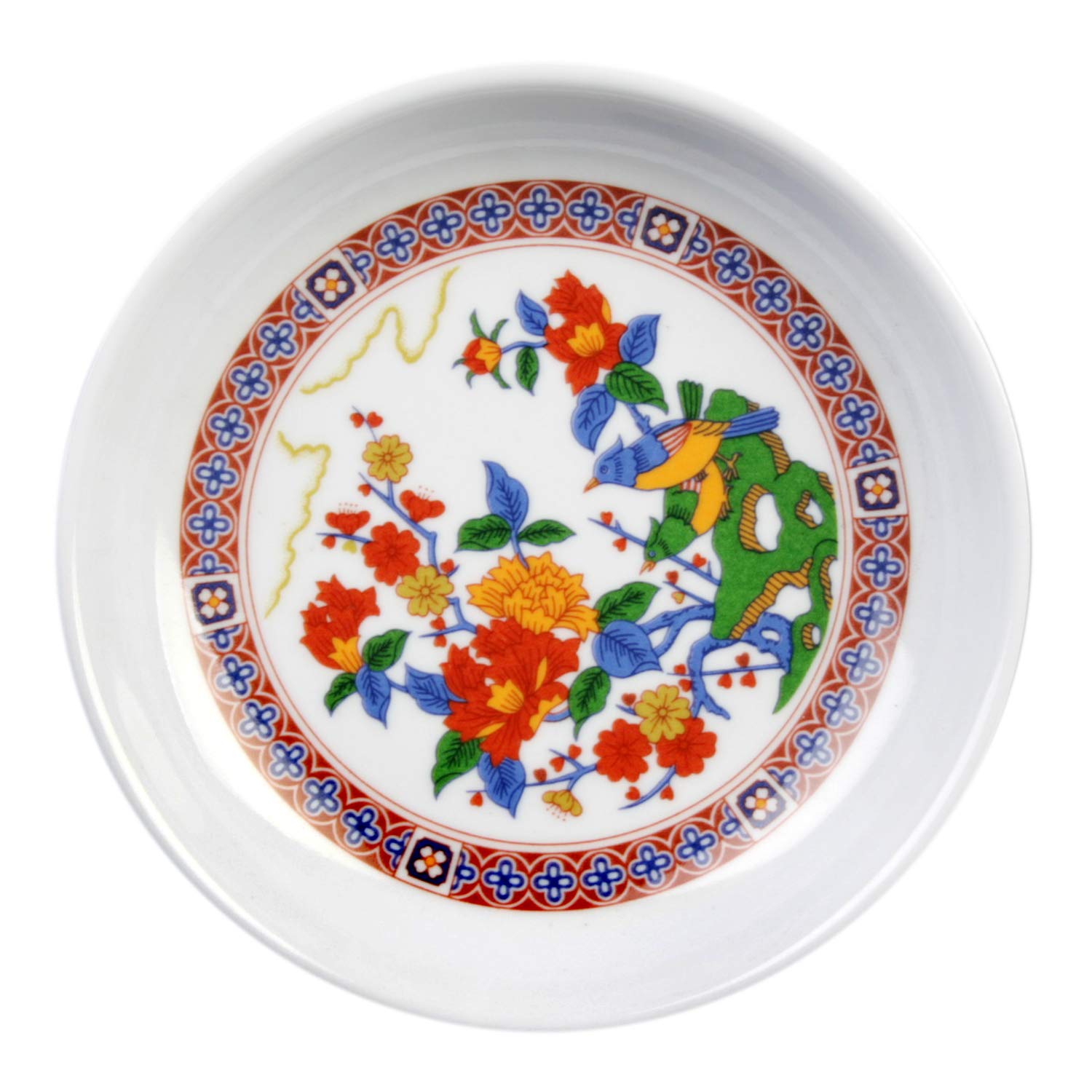 Peacock Melamine Dinnerware Set - 2 oz Sauce Dish (3.5 Inch) - Pack of 12 - Durable & Lightweight Appetizer Plates for Restaurants, Picnics, and Outdoor Dining