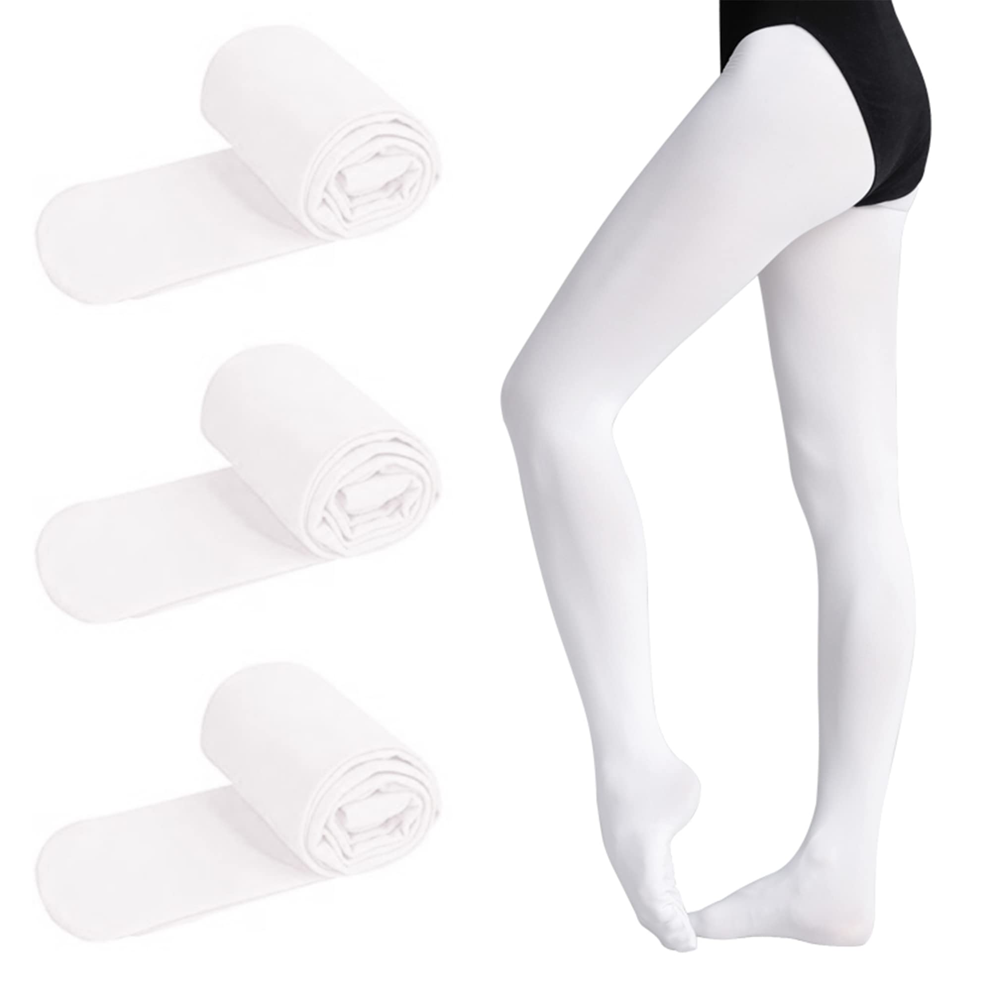 ONTYZZ Ballet Dance Tights for Women - 1 Pair Stretchable Soft Performance Tights for Ballet, Jazz, Contemporary Dance & Yoga Practice