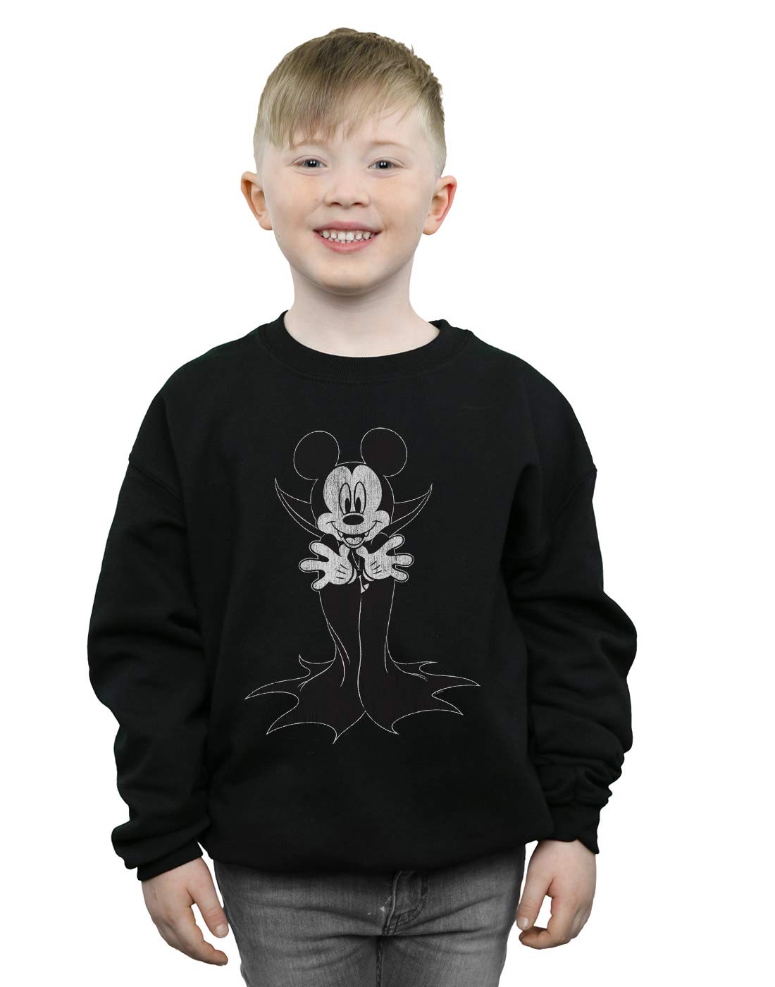 Disney Boys Mickey Mouse Dracula Halloween Sweatshirt - Cute Cartoon Character Hoodie for Kids Costume Party & Trick or Treating