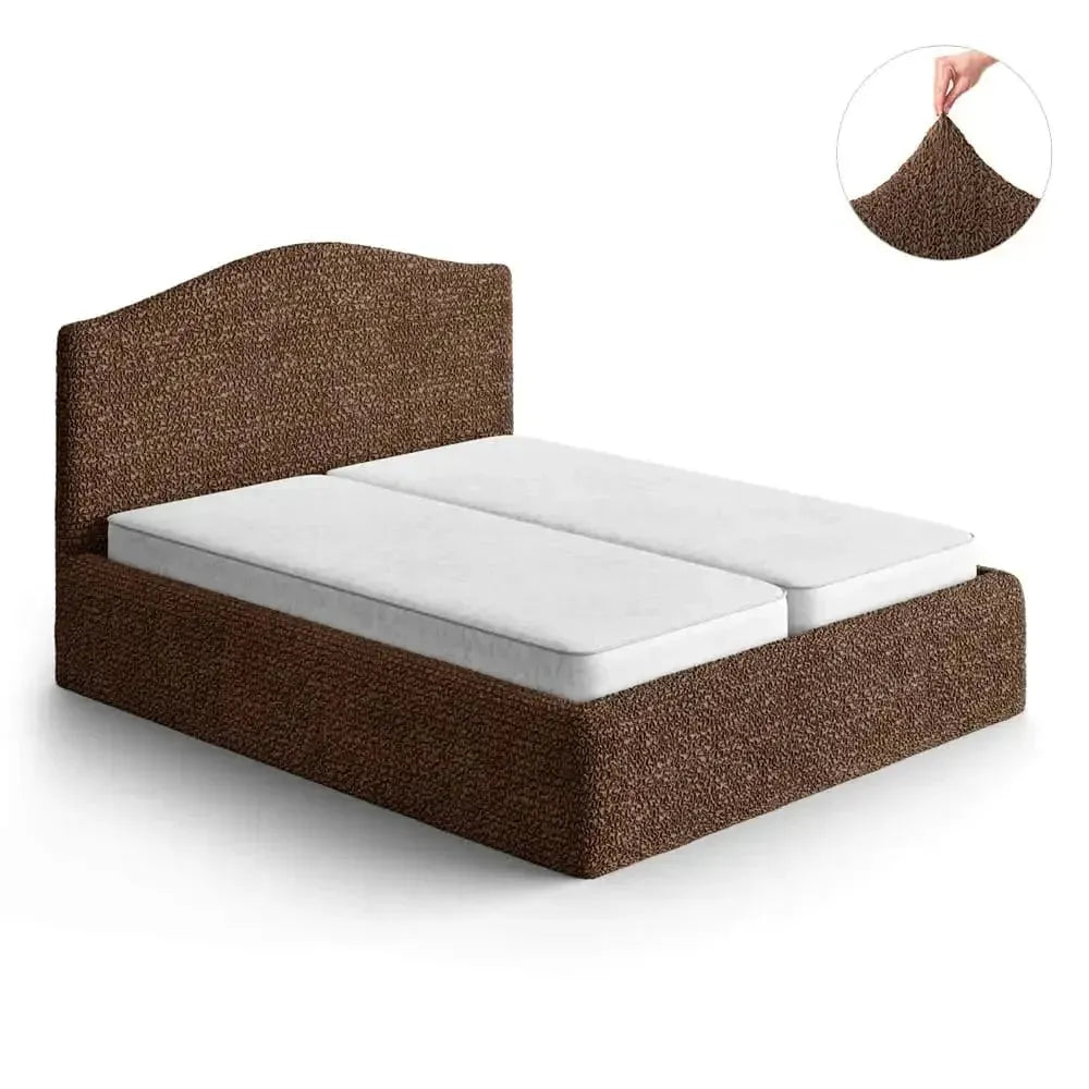 Full/Queen Size Bed Headboard & Frame Slipcover - Microfiber Collection | Elegant Bedroom Upgrade for Home Decor