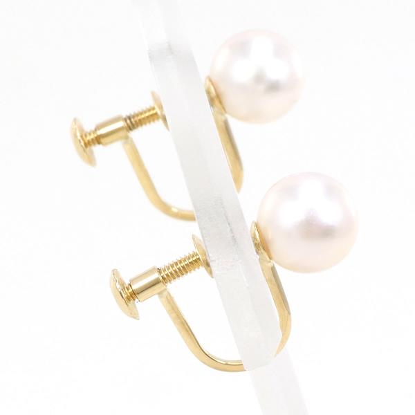 18K Yellow Gold Pearl Earrings for Women – Elegant Stud Earrings with Freshwater Pearls – Perfect for Weddings, Parties & Special Occasions