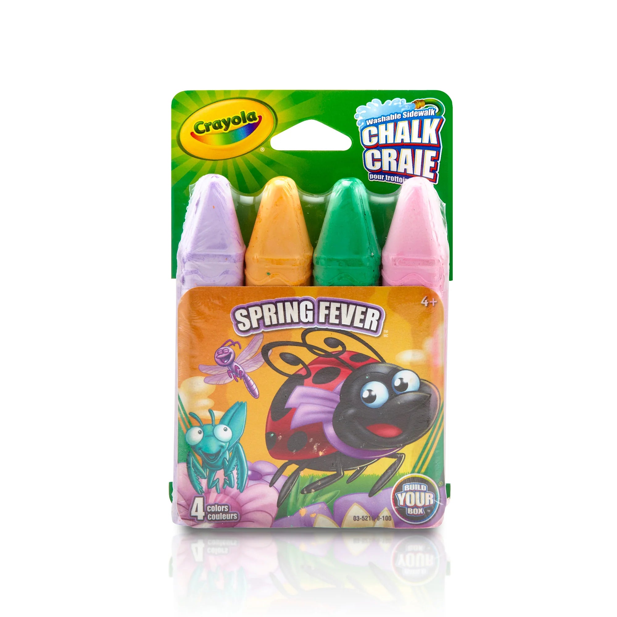 Crayola Sidewalk Chalk 4 Pack - Vibrant Outdoor Drawing Chalk for Kids - Perfect for Driveway Art, Playground Fun & Summer Activities