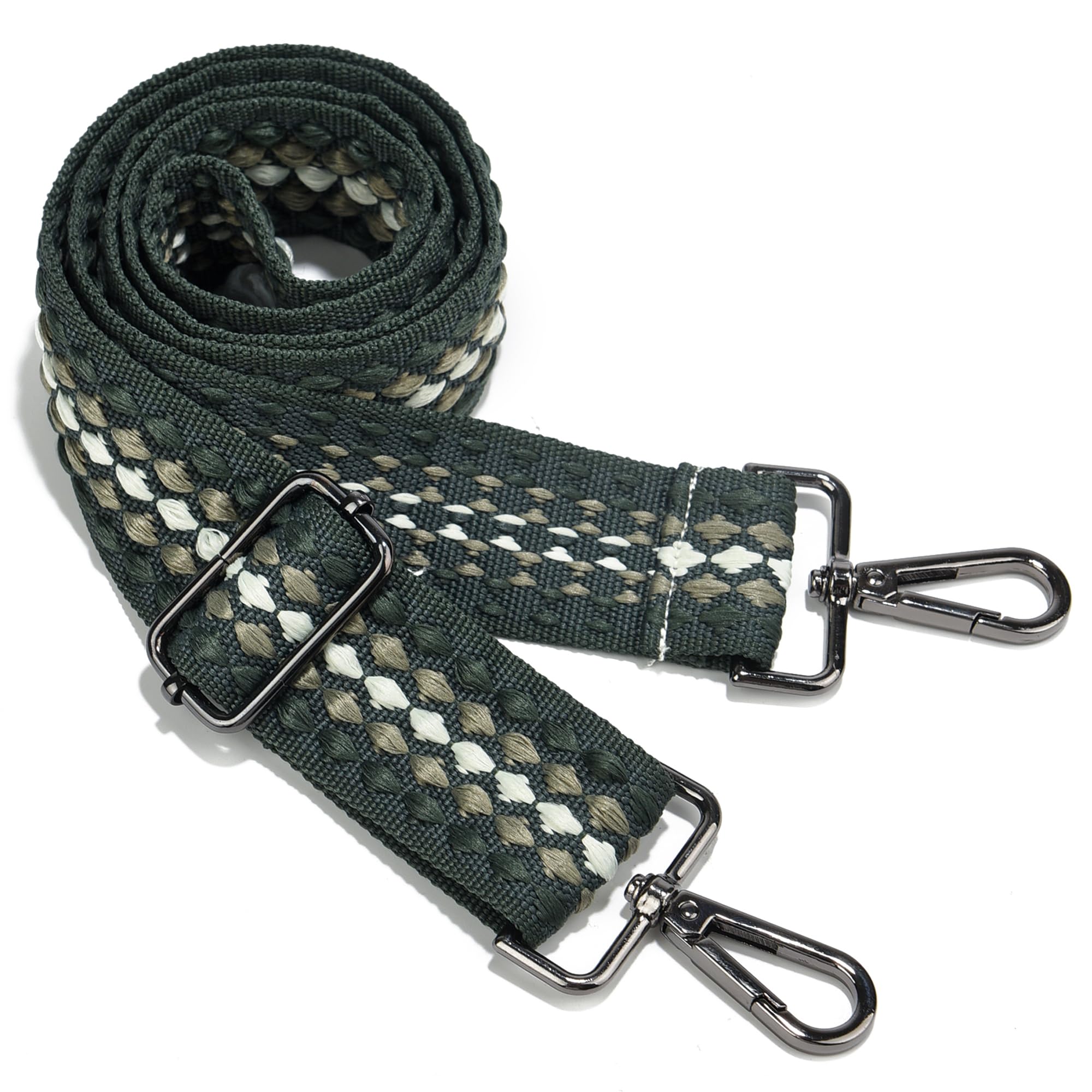 LoZoDo Adjustable Silver Purse Strap - Wide Crossbody Shoulder Strap Replacement for Handbags & Purses - Perfect for Everyday Use, Travel & Fashion Accessories