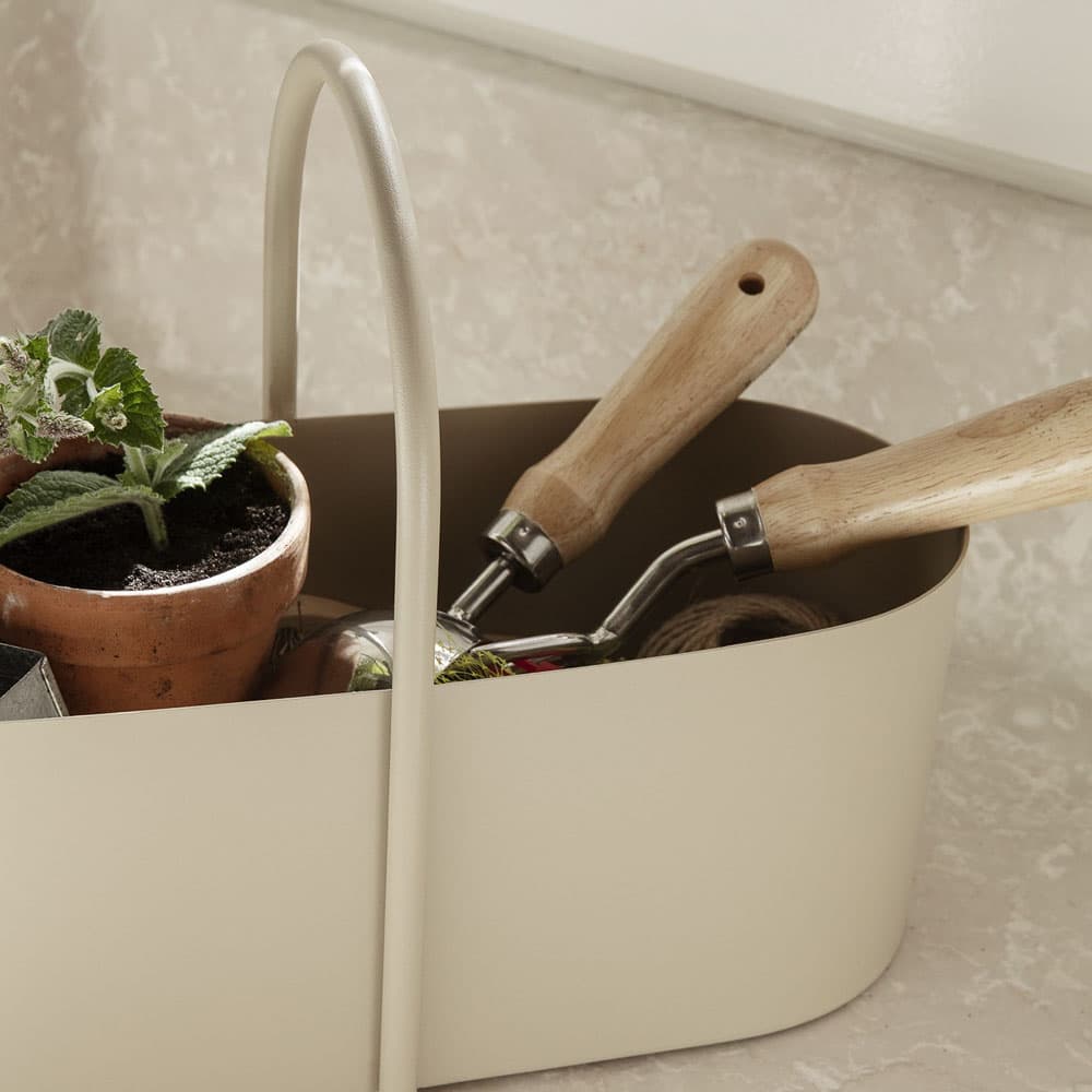 FERM LIVING Grib Toolbox Organizer - Stylish Storage Caddy for Makeup, Bathroom & Office Supplies | Premium Cashmere Design | Perfect for Vanity, Countertop & Desk Organization