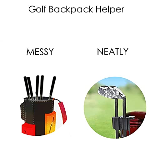 2 Pack Golf Club Bag Clips - Golf Club Organizer & Putter Holder - Secure Storage for Driver, Putter & Golf Accessories - Perfect for Golf Bags, Carts & Travel Cases