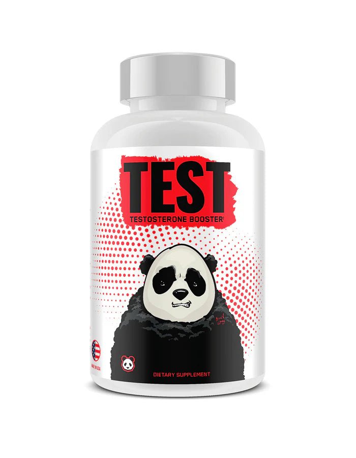 Panda Supplements TEST Natural Testosterone Booster for Men - Muscle Growth, Energy & Performance Enhancement - Gym, Workout & Bodybuilding Supplement
