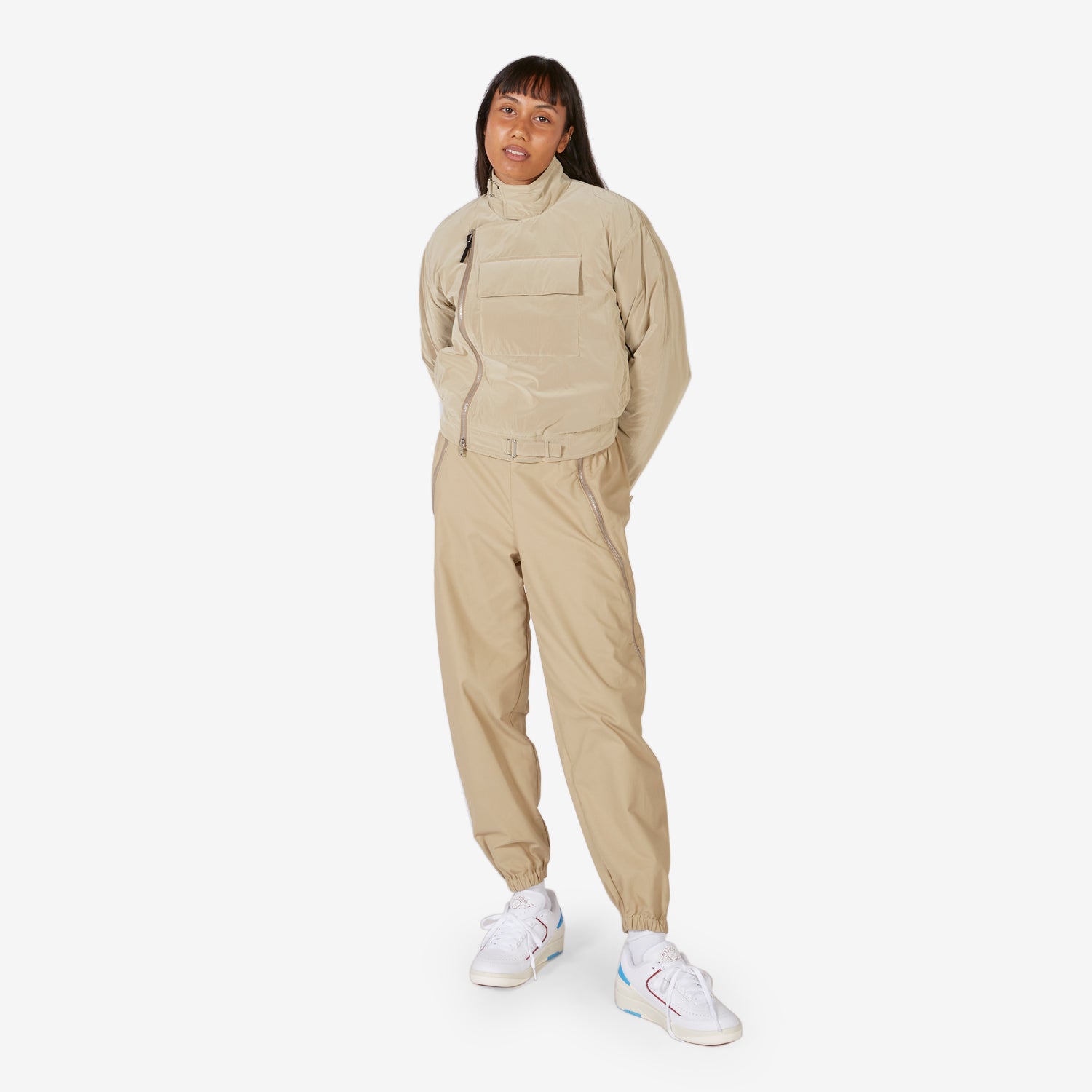 ESC Women's Woven Military Pants - Tactical Cargo Pants with Multiple Pockets | Comfortable & Durable Outdoor Hiking, Camping, Workwear (Limestone)