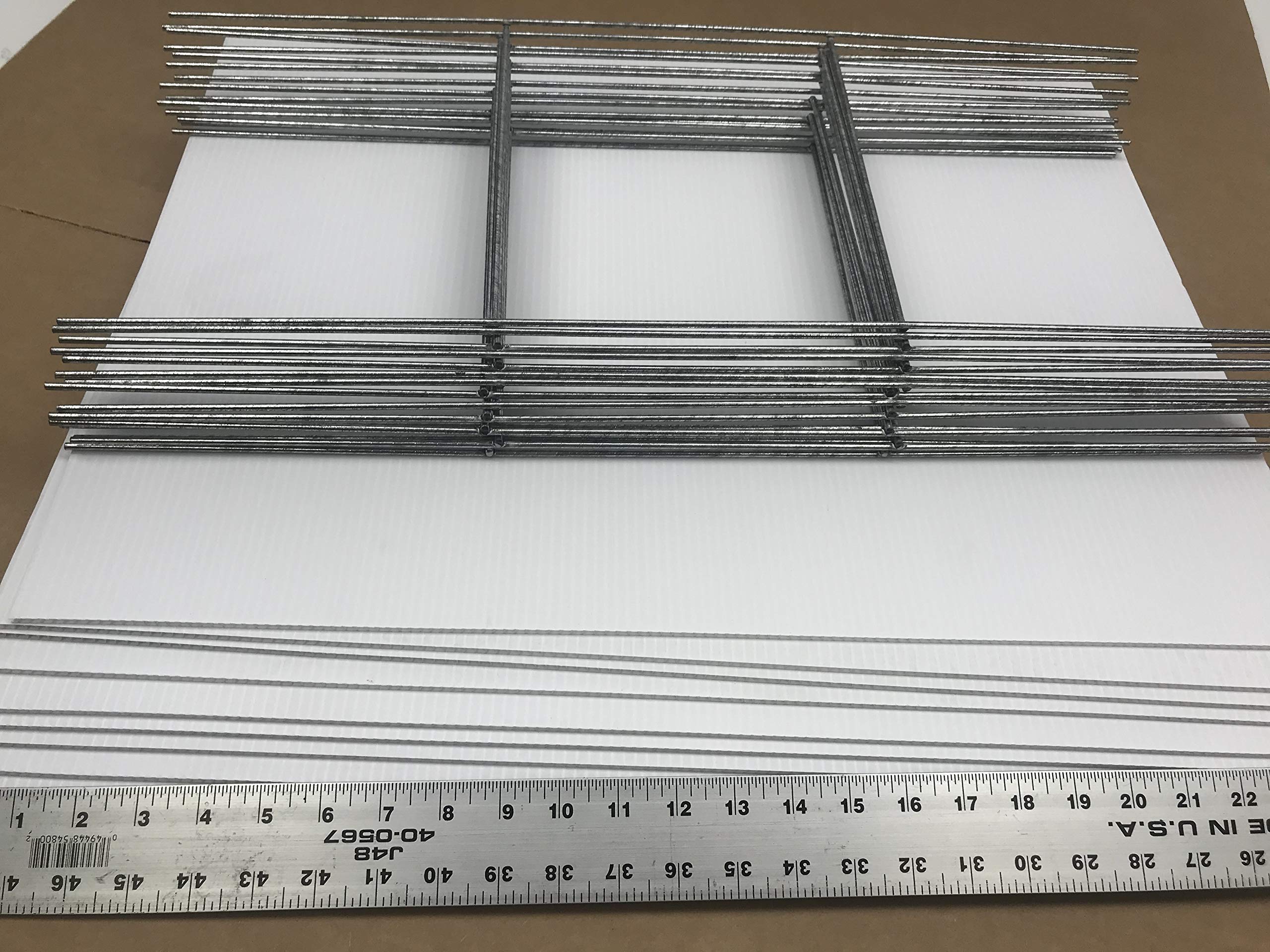 50-Pack Durable 18x24 Inch Corrugated Plastic Yard Signs with 10x24 Inch Metal H-Frame Stakes - White, 4mm Thick - Same Day Shipping for Campaigns, Real Estate, and Outdoor Advertising