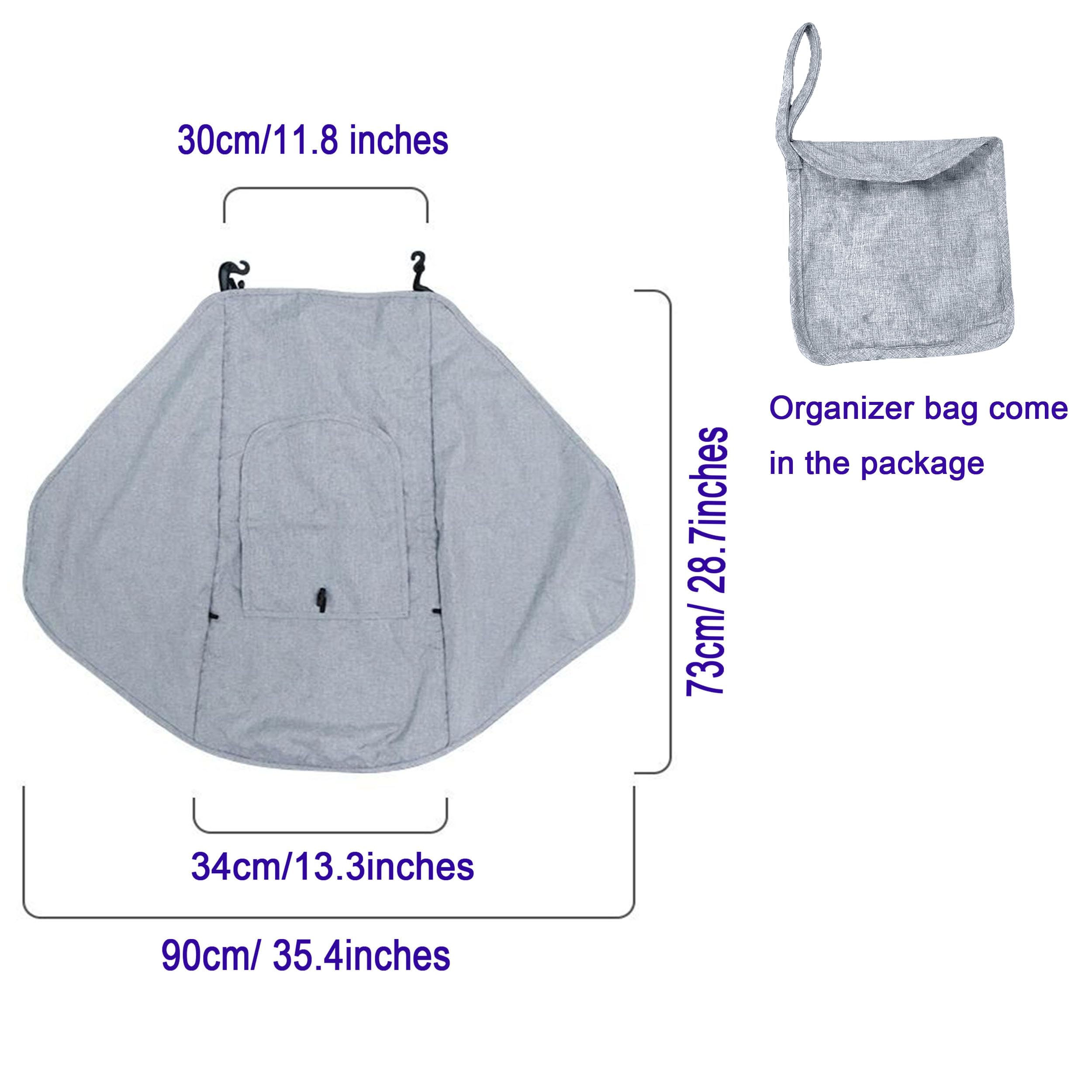 Universal Baby Stroller Sun Shade Cover - Blackout UV Protection for 0-6 Months Infants, Windproof Sun Visor for Bassinet & Stroller (Gray) - Perfect for Outdoor Walks, Park Visits & Beach Trips