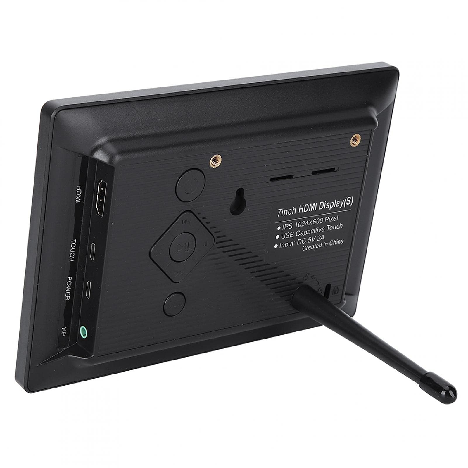 7-Inch IPS LCD Monitor with HDMI - Full HD Display with Protective Shell for Gaming, Home Theater, and Digital Signage