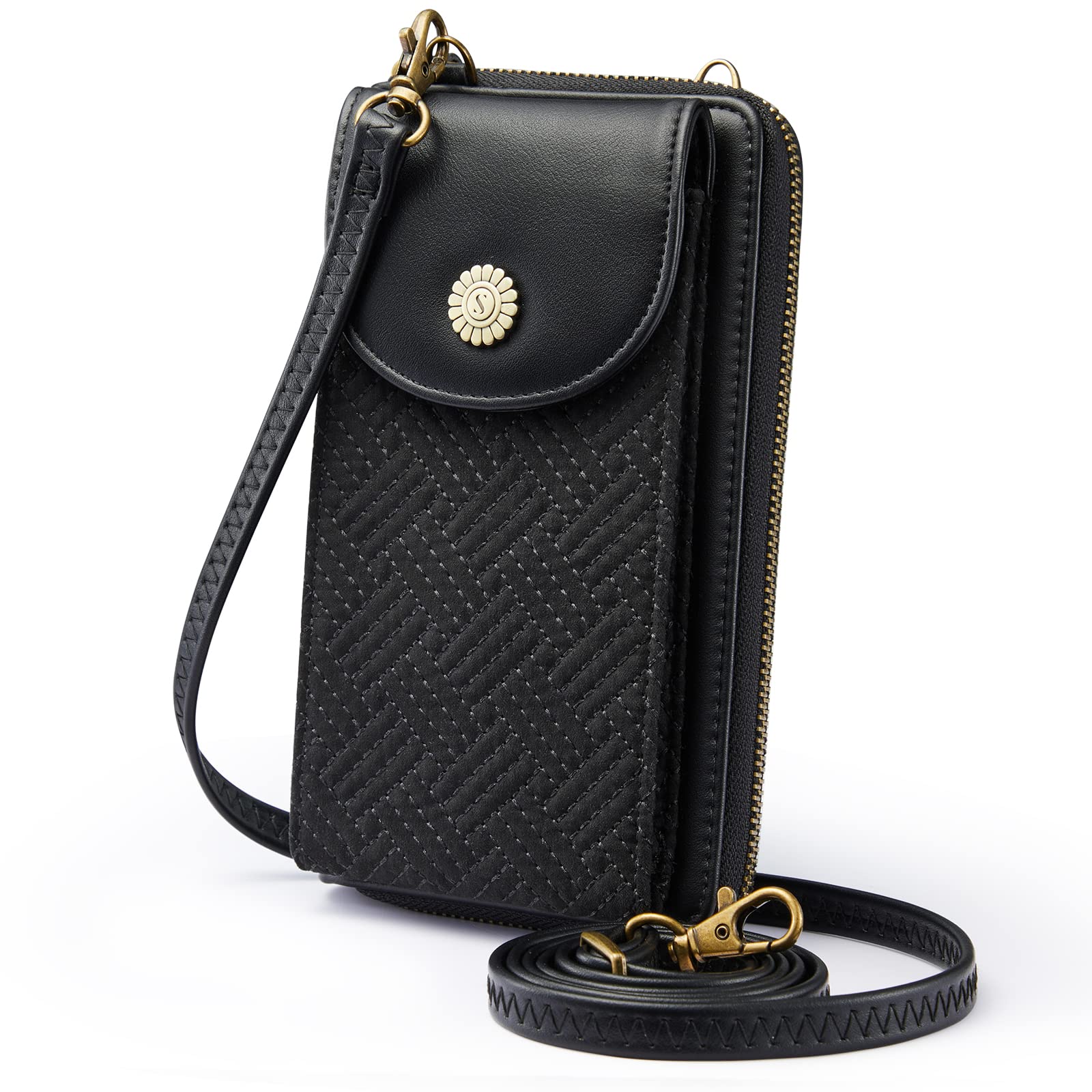 Kattee Small Phone Purse for Women - Vegan Leather Crossbody Bag with RFID Blocking | Cell Phone Wallet & Card Holder | Perfect for Travel, Shopping & Everyday Use