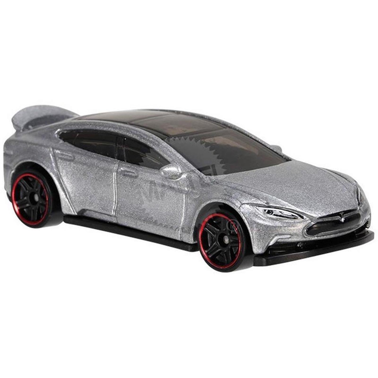 Hot Wheels 2015 HW Workshop Tesla Model S 217/250 Silver Die-Cast Car - Limited Edition Collectible for Kids & Adults, Perfect for Display & Racing Games