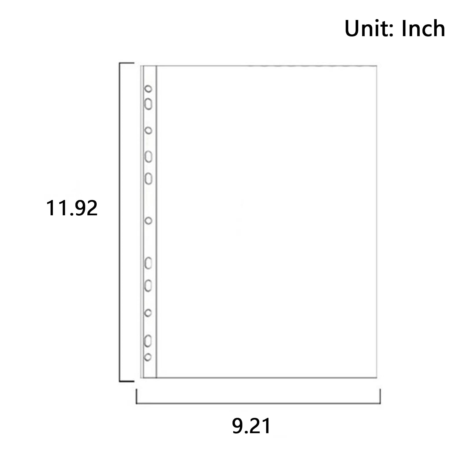 100 Pcs A4 Clear Plastic Document Folders - Waterproof Transparent File Folders for Office, School, Home Organization & Document Storage - Perfect for Paper, Receipts, Certificates & Important Documents