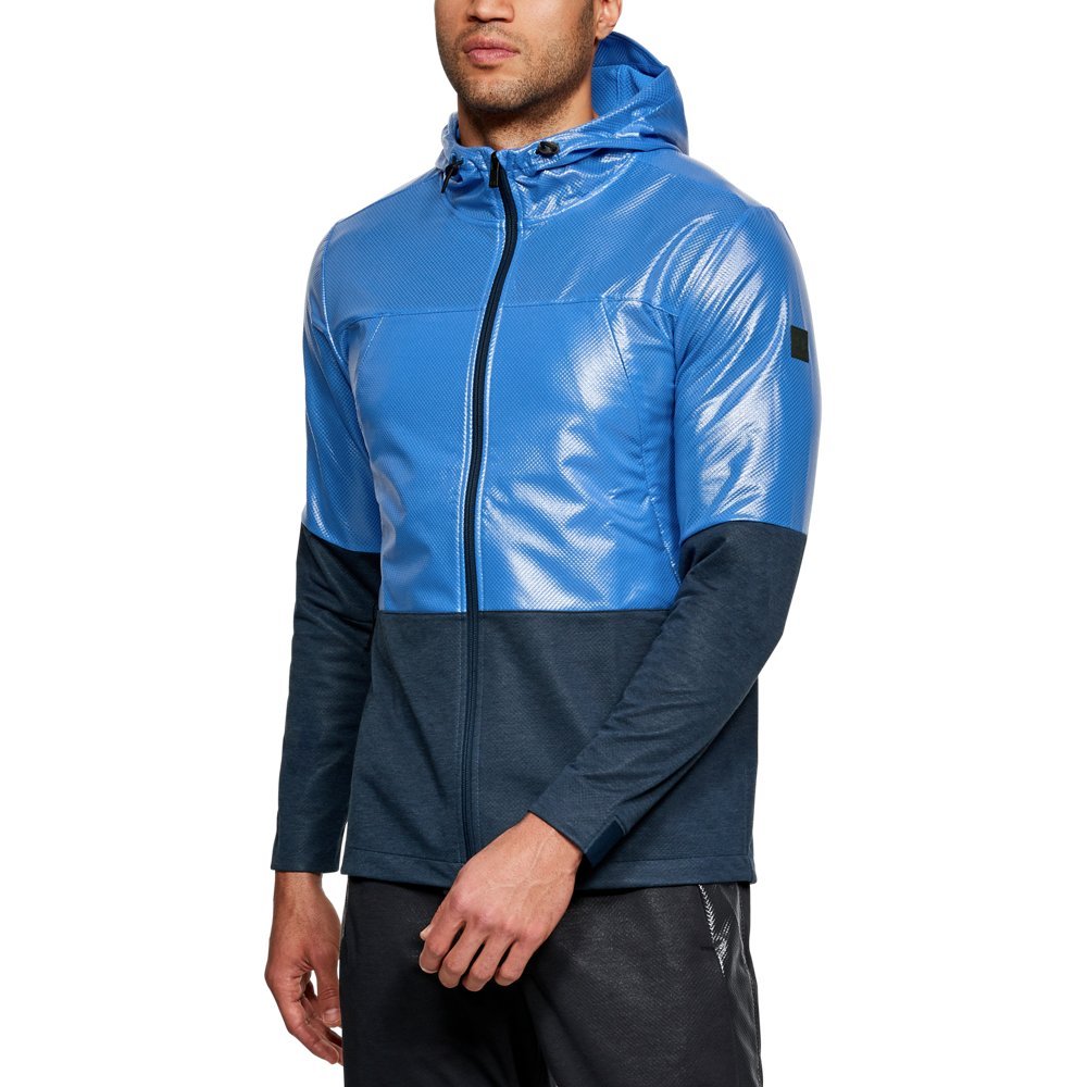 Under Armour Men's Swacket - Lightweight Water-Resistant Hooded Jacket for Outdoor Running & Hiking | Cold Weather Activewear
