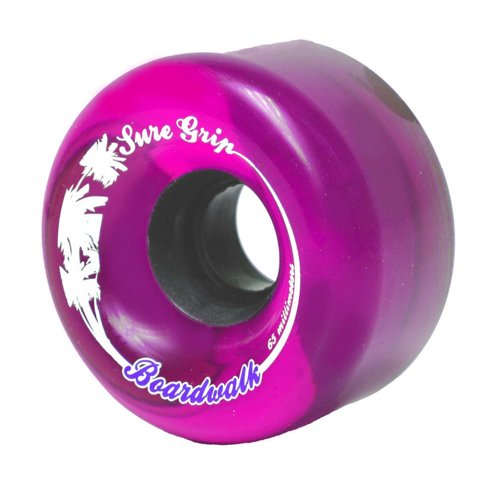 Sure Grip Boardwalk 65mm Quad Roller Skate Wheels - 8 Pack Set for Indoor/Outdoor Skating, Rink, Derby & Artistic Roller Skating