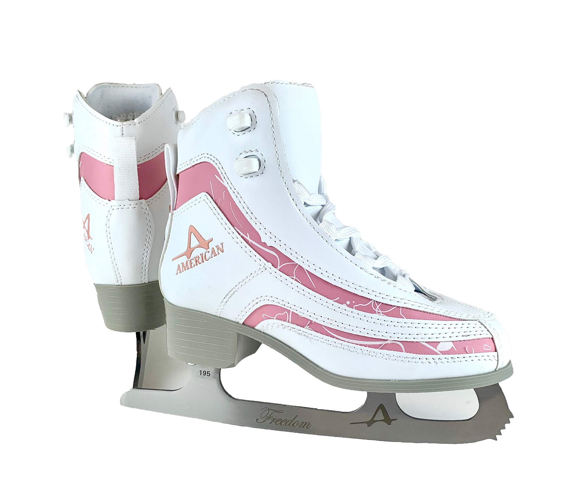 **Girl's Soft Boot Ice Skates - Comfortable & Durable Athletic Shoes for Figure Skating & Hockey - Perfect for Beginners & Kids on Ice Rinks**