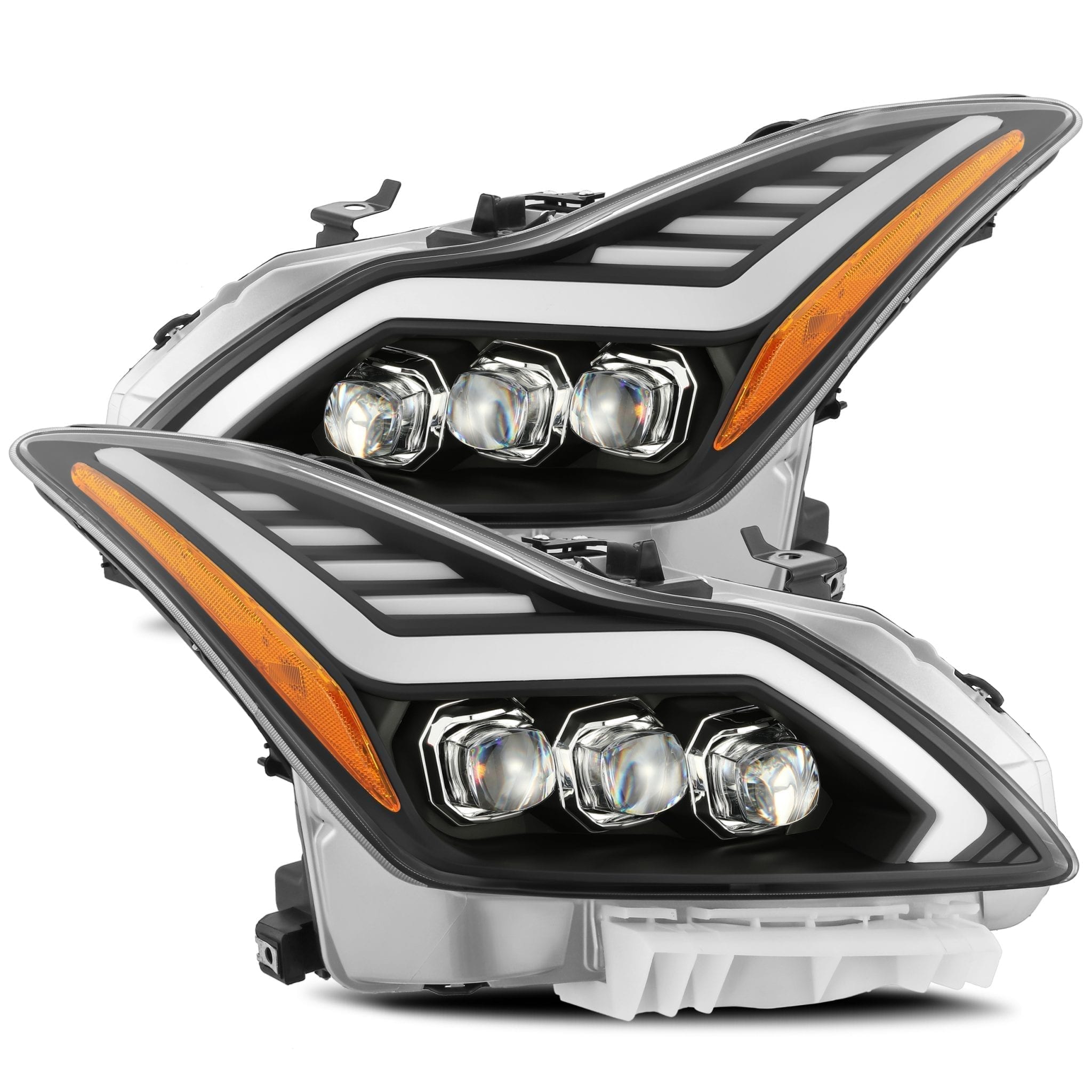 2008-2015 Infiniti G37/Q60 Coupe NOVA Series LED Projector Headlights - Black Housing - Alpha Rex 881983 - Upgrade for Night Driving & Enhanced Style