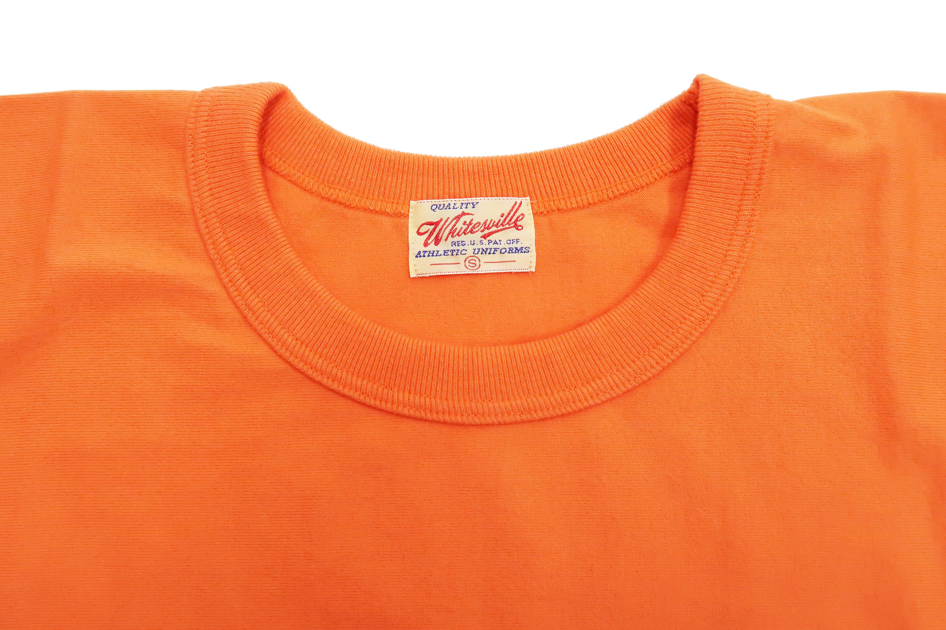 Whitesville Plain T-Shirt for Men - Heavyweight Short Sleeve Tee with Rib Side Panels (WV78930-159 Orange) - Perfect for Casual Wear, Gym & Everyday Outfits