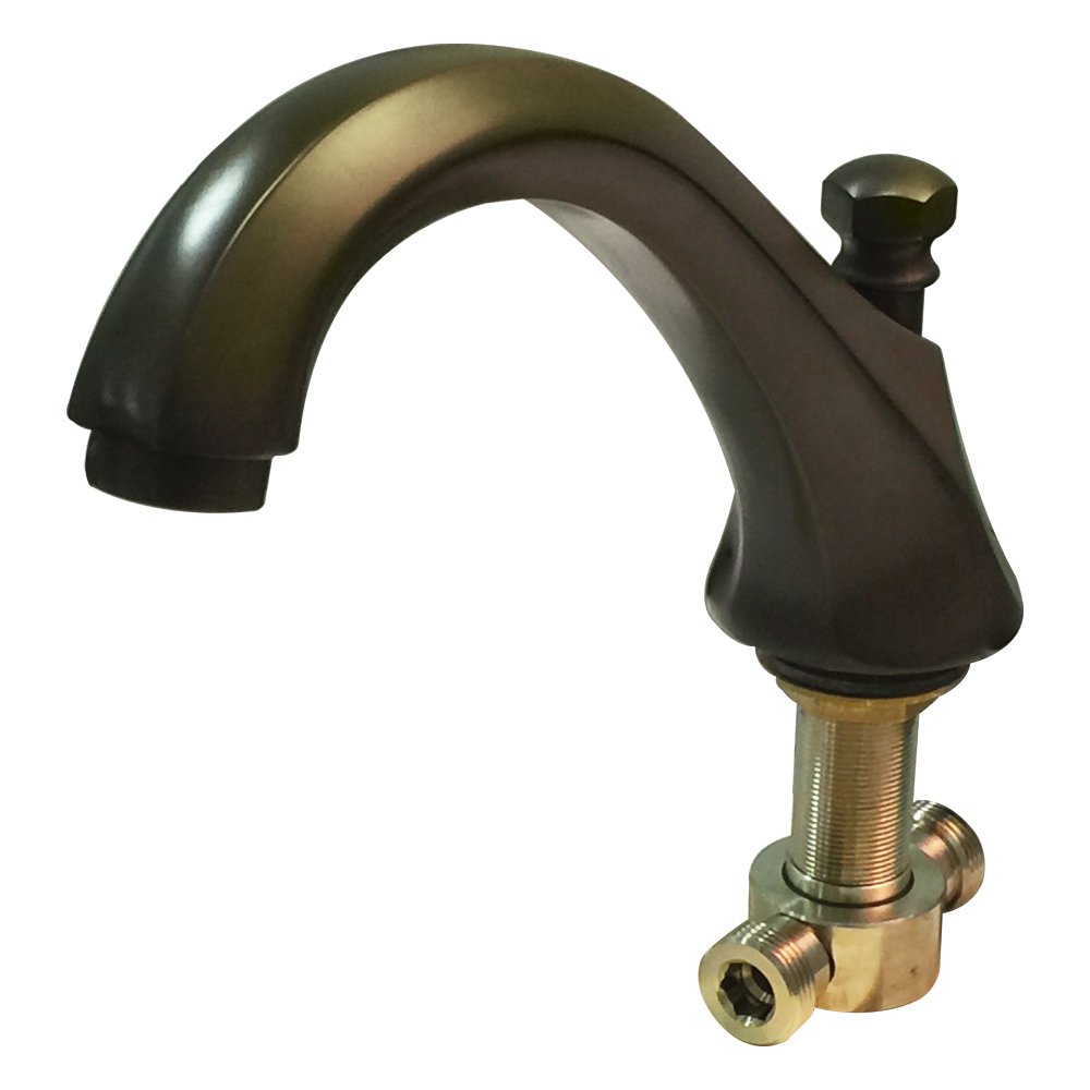Rohl C1804TCB Tuscan Brass Hex Bath Spout with Diverter - Compatible with A1804 - Vintage Style Bathroom Faucet for Classic & Modern Bathrooms