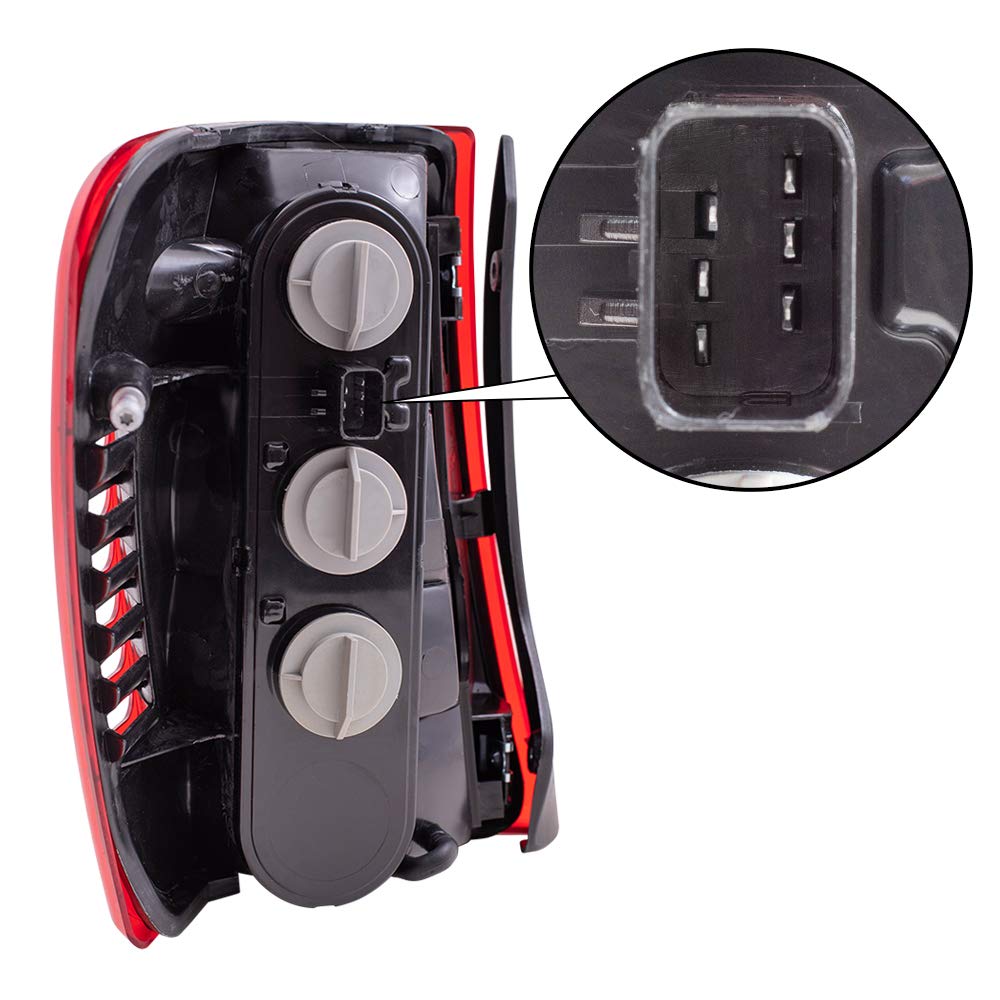 Replacement Tail Lights Set for 2002-2004 Jeep Grand Cherokee - Driver & Passenger Side with Circuit Board (Part# 55155139AH & 55155138AI) - Perfect for Night Driving, Off-Roading & Vehicle Restoration