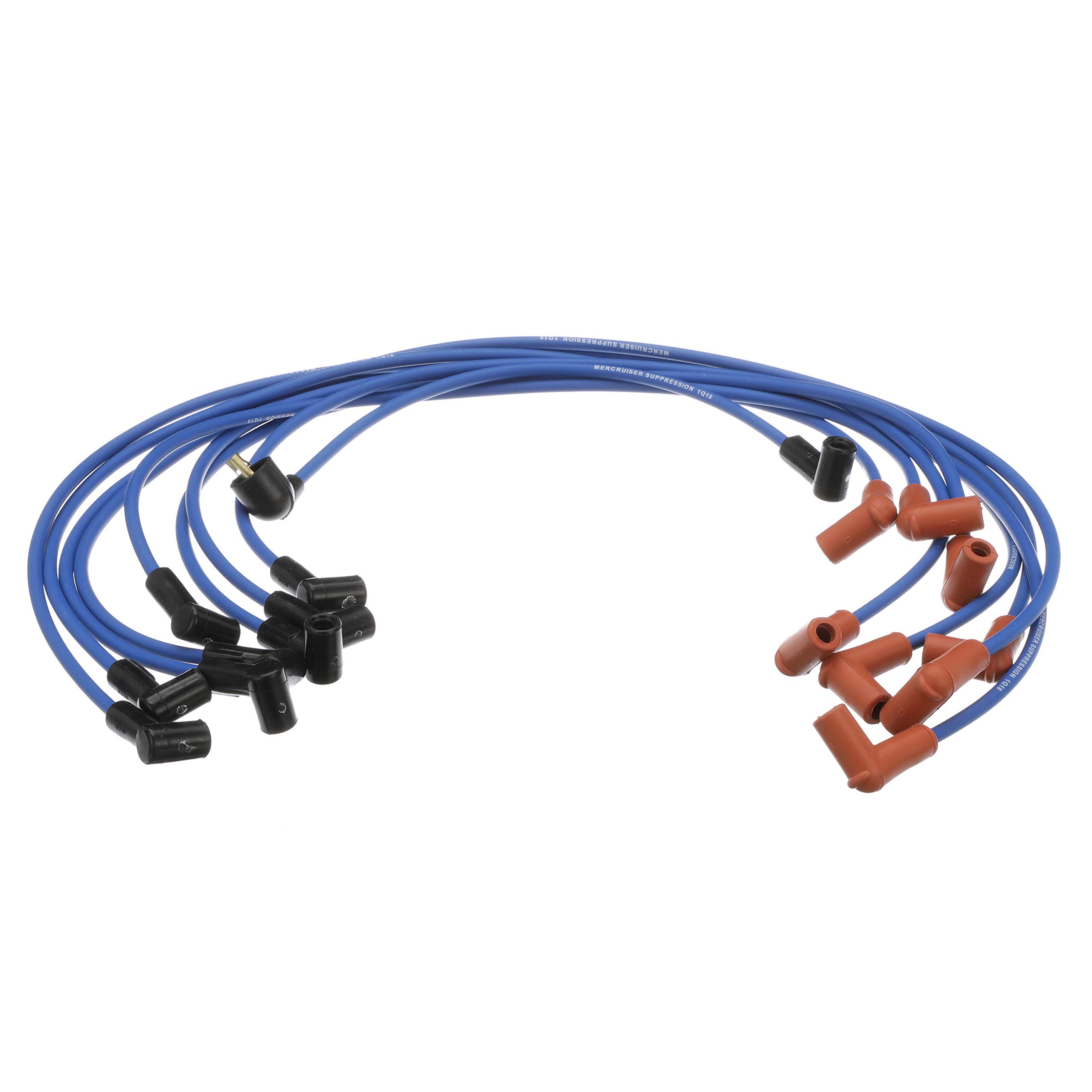 Quicksilver 847701Q24 Blue High-Performance Spark Plug Wire Kit - Compatible with Marine & Automotive Engines - Perfect for Boats, Jet Skis, and Performance Vehicles