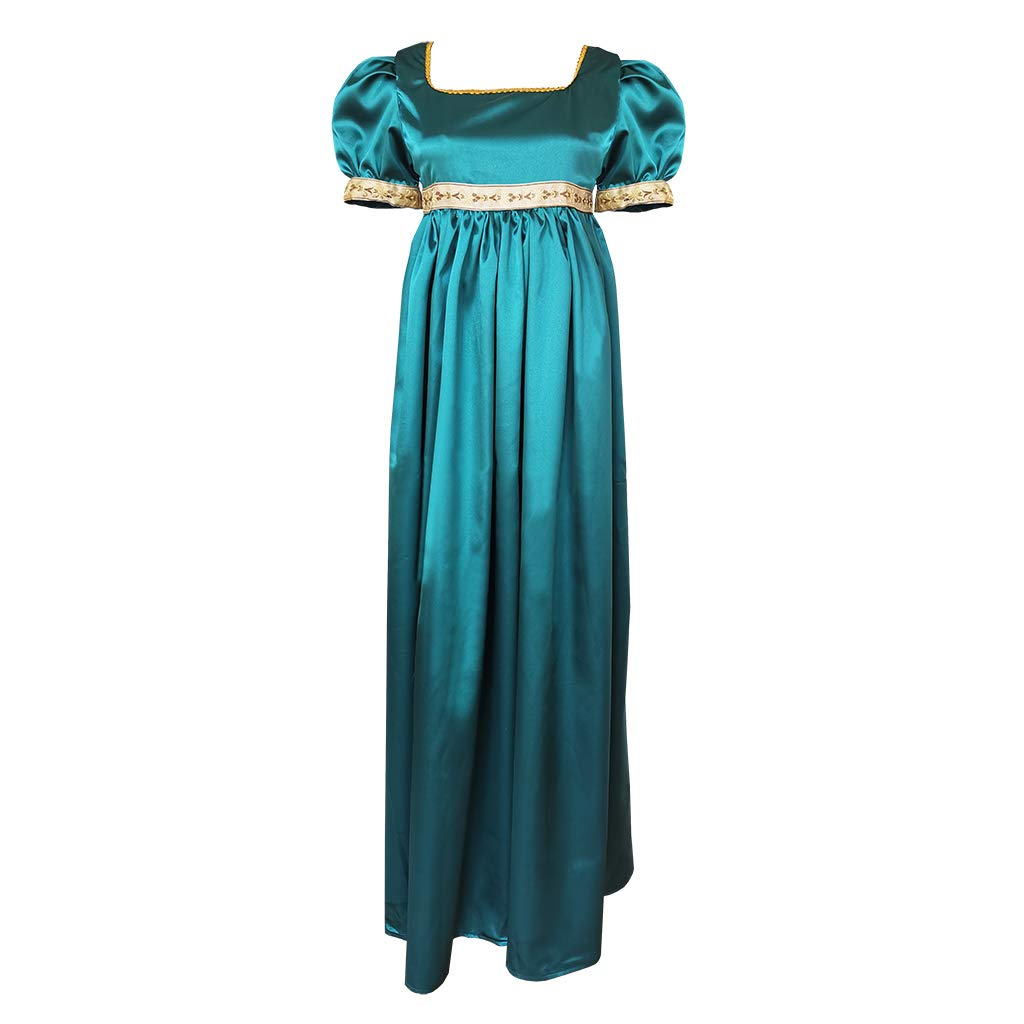 Elegant Jane Austen Dress - Renaissance Victorian Colonial Regency Gown for Women | Perfect for Historical Reenactments, Costume Parties & Themed Events