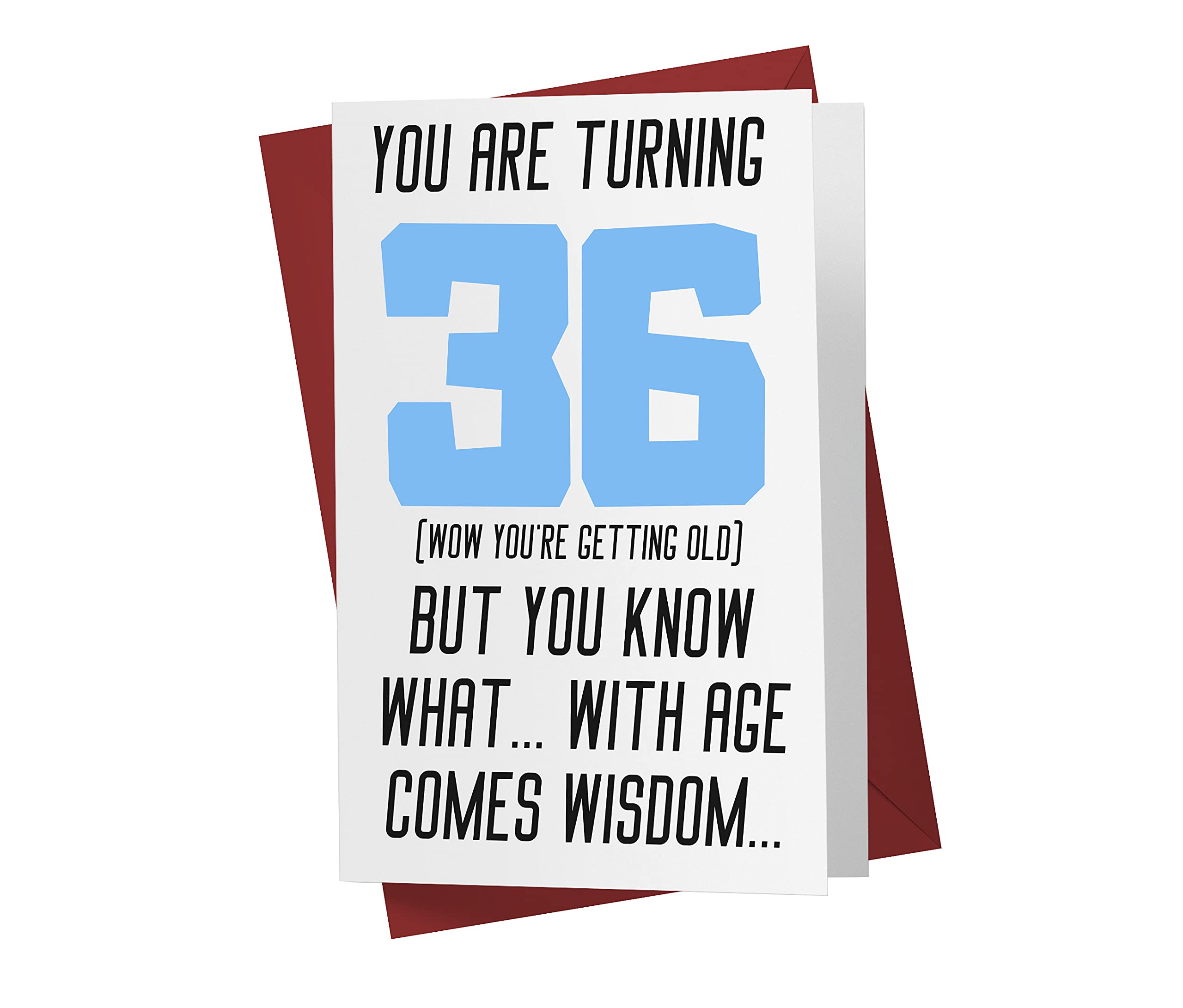 36th Birthday Cards for Men - Funny, Rude & Sarcastic Greeting Cards for Boyfriend, Husband, Dad & Friends | Perfect for 36th Birthday Gifts & Humorous Celebrations