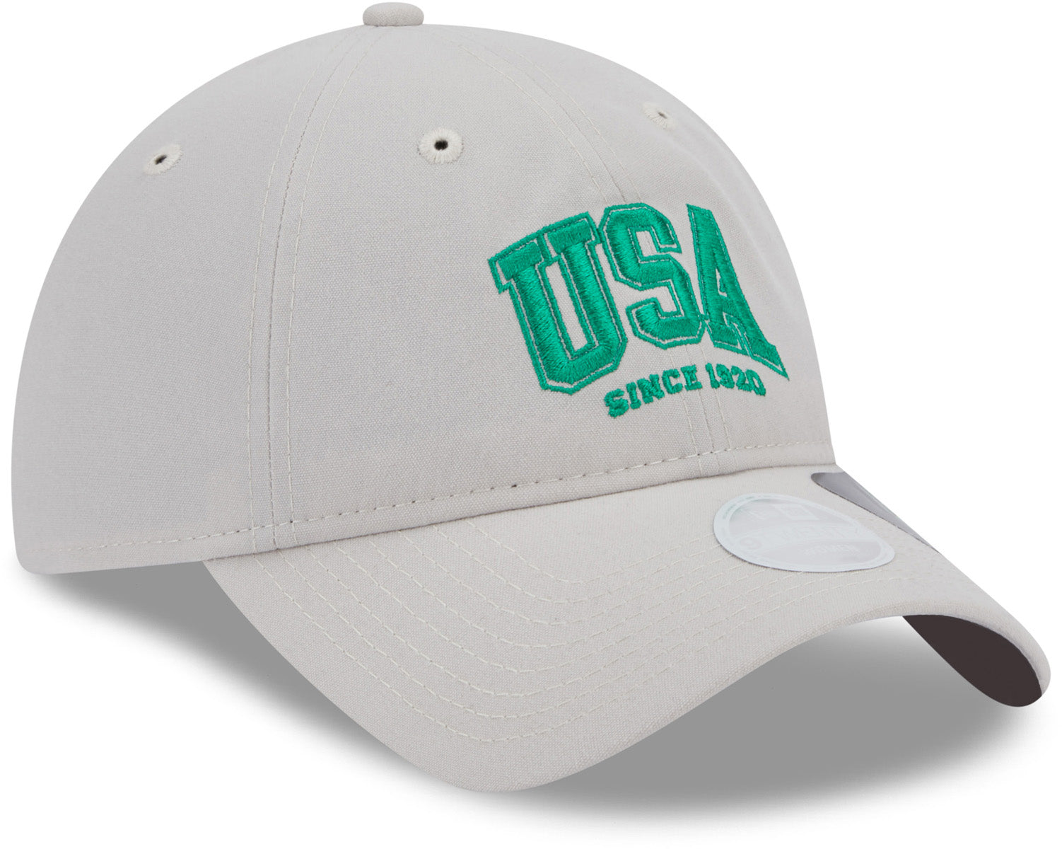 Women's New Era 9Twenty Repreve USA Stone Baseball Cap - Adjustable Snapback Hat for Women - Perfect for Sports, Outdoor Activities & Casual Wear
