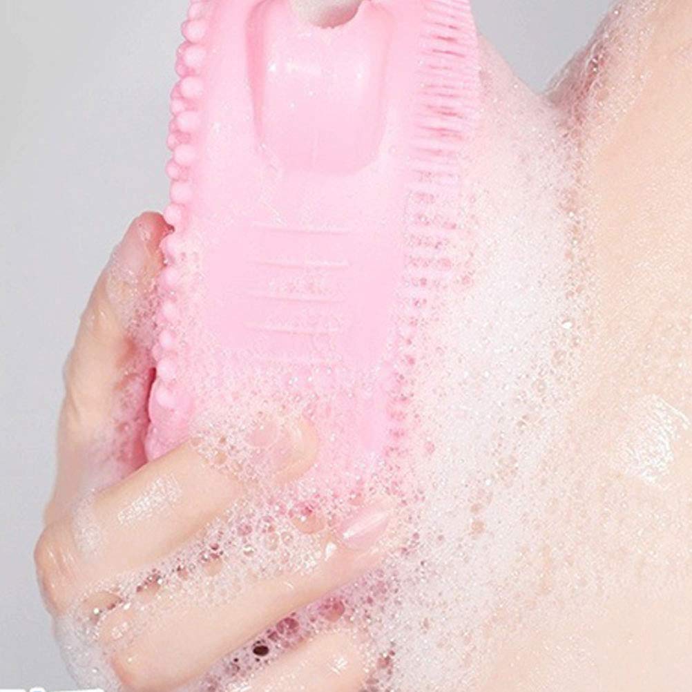 3pcs Silicone Bath Brushes - Double Sided Exfoliating & Massaging Shower Brush Set for Deep Cleansing & Relaxation - Perfect for Spa, Bath Time & Body Care Routine