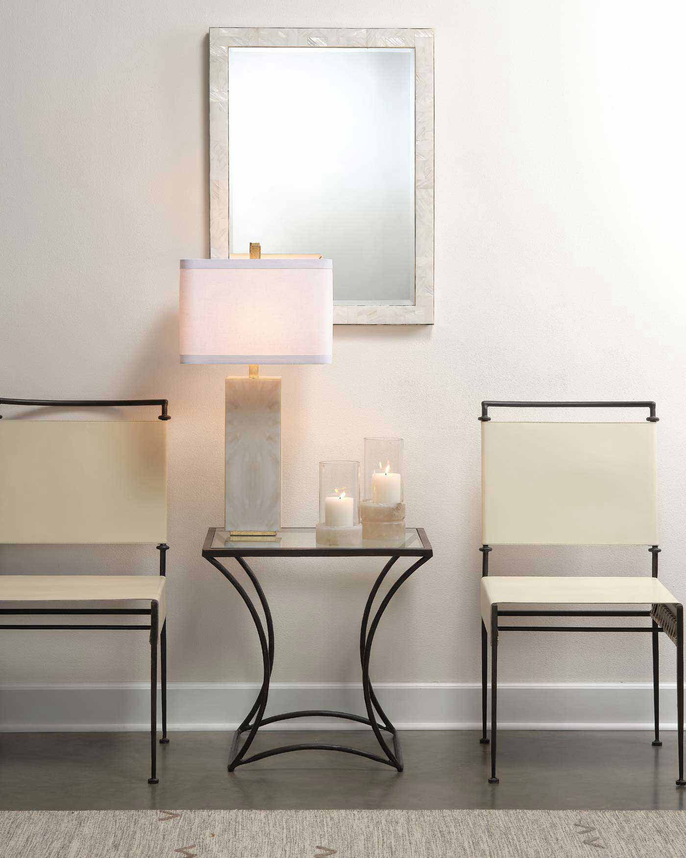 Charlotte Stacked Hurricane Glass Candle Holder - Elegant Home Decor for Dining Table, Wedding Centerpiece, and Holiday Decorations