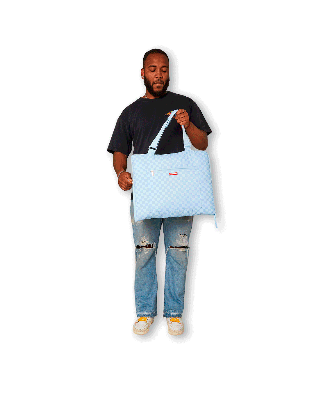 SHARK ISLAND Packable Beach Mat Blanket - Water Resistant, Lightweight & Convertible to Tote Bag - Perfect for Beach, Picnic, Camping & Outdoor Adventures