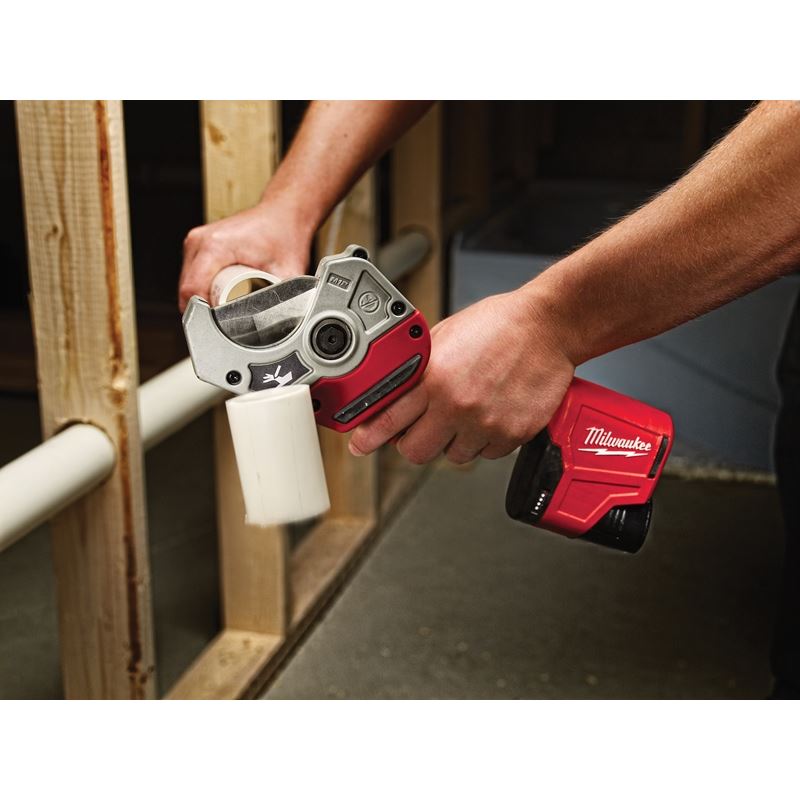 21V M12 12-Volt Lithium-Ion Cordless PVC Shear Kit - Professional PVC Pipe Cutting Tool for Plumbing, Electrical, and DIY Projects