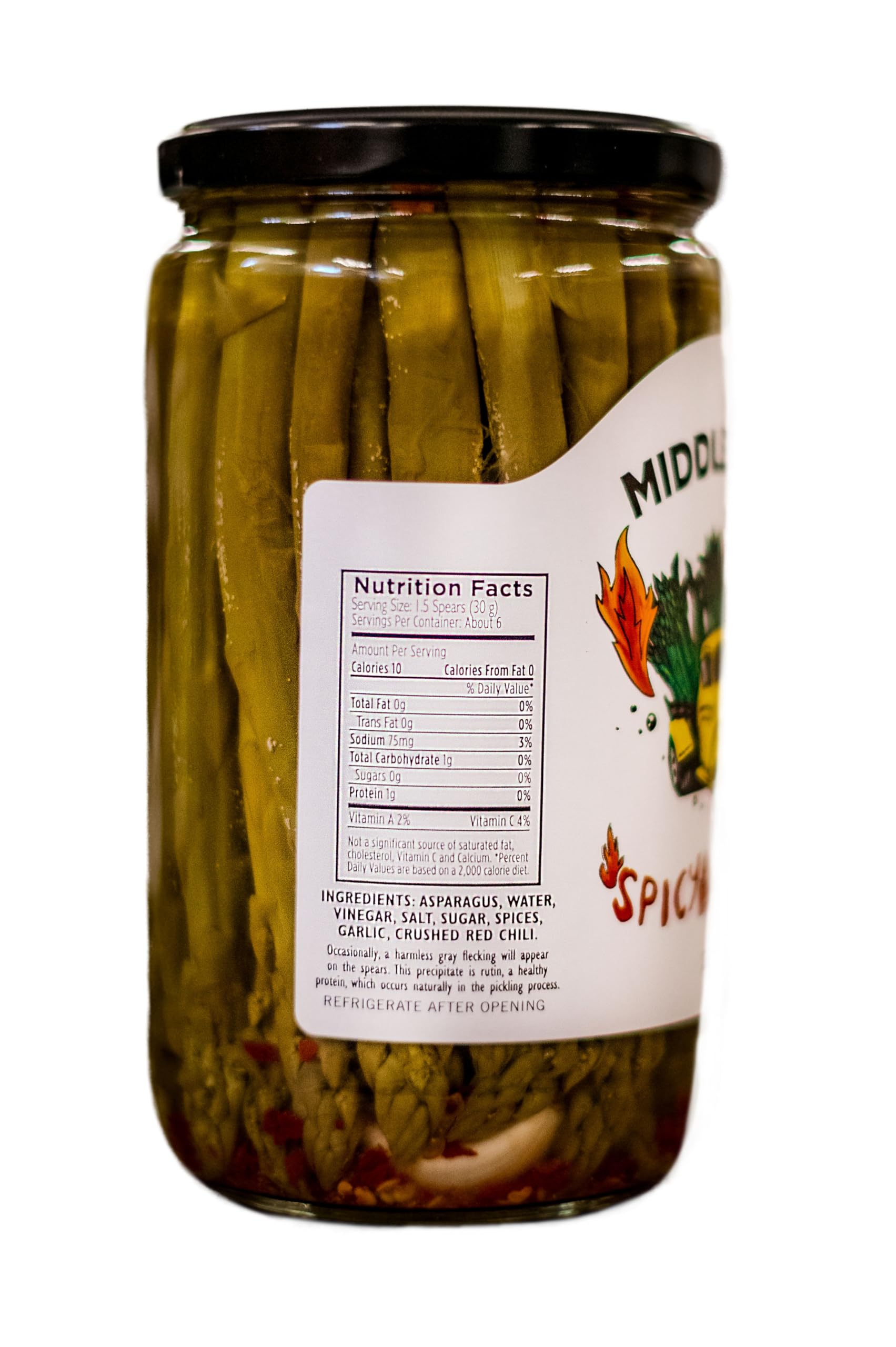 Middleton Farms Pickled Asparagus Variety Pack - 3 Jars of Farm-Fresh Purple, Green & Spicy Pickled Asparagus | USA Made, Farm to Table | 26.5oz Each | Perfect for Charcuterie Boards, Gifts & Gourmet Cooking
