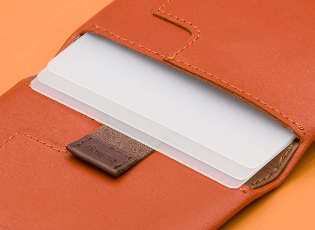 Bellroy Slim Sleeve Wallet - Ultra Thin Minimalist RFID Blocking Leather Wallet for Men - Perfect for Everyday Carry, Travel & Business Use