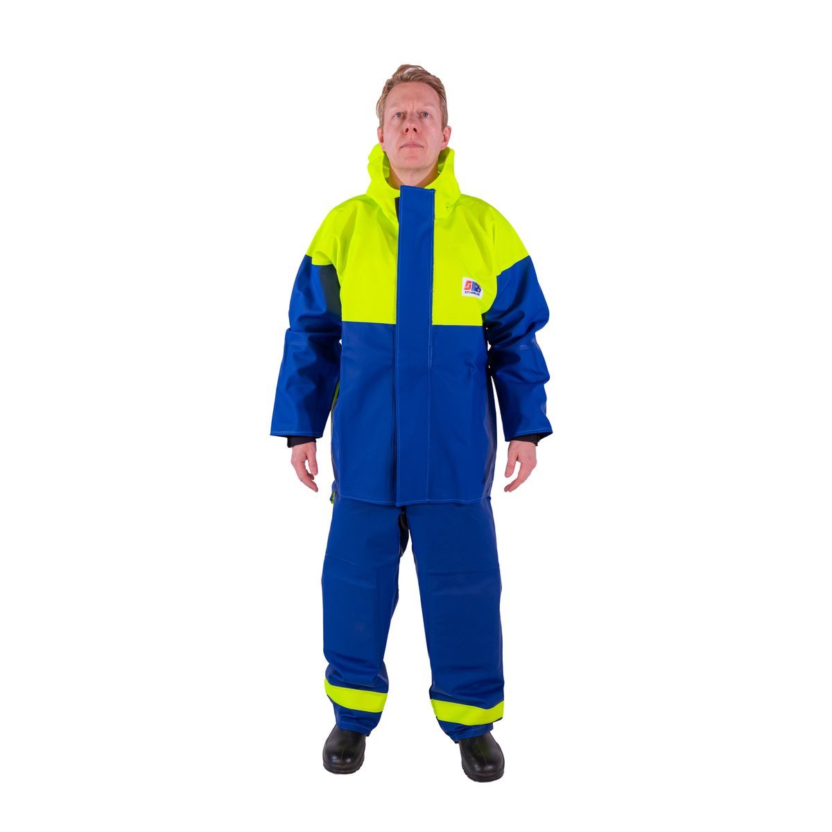 Crew 211 Heavy Duty Waterproof Windproof Foul Weather Jacket for Men - Outdoor Work, Hiking & Rainy Day Protection
