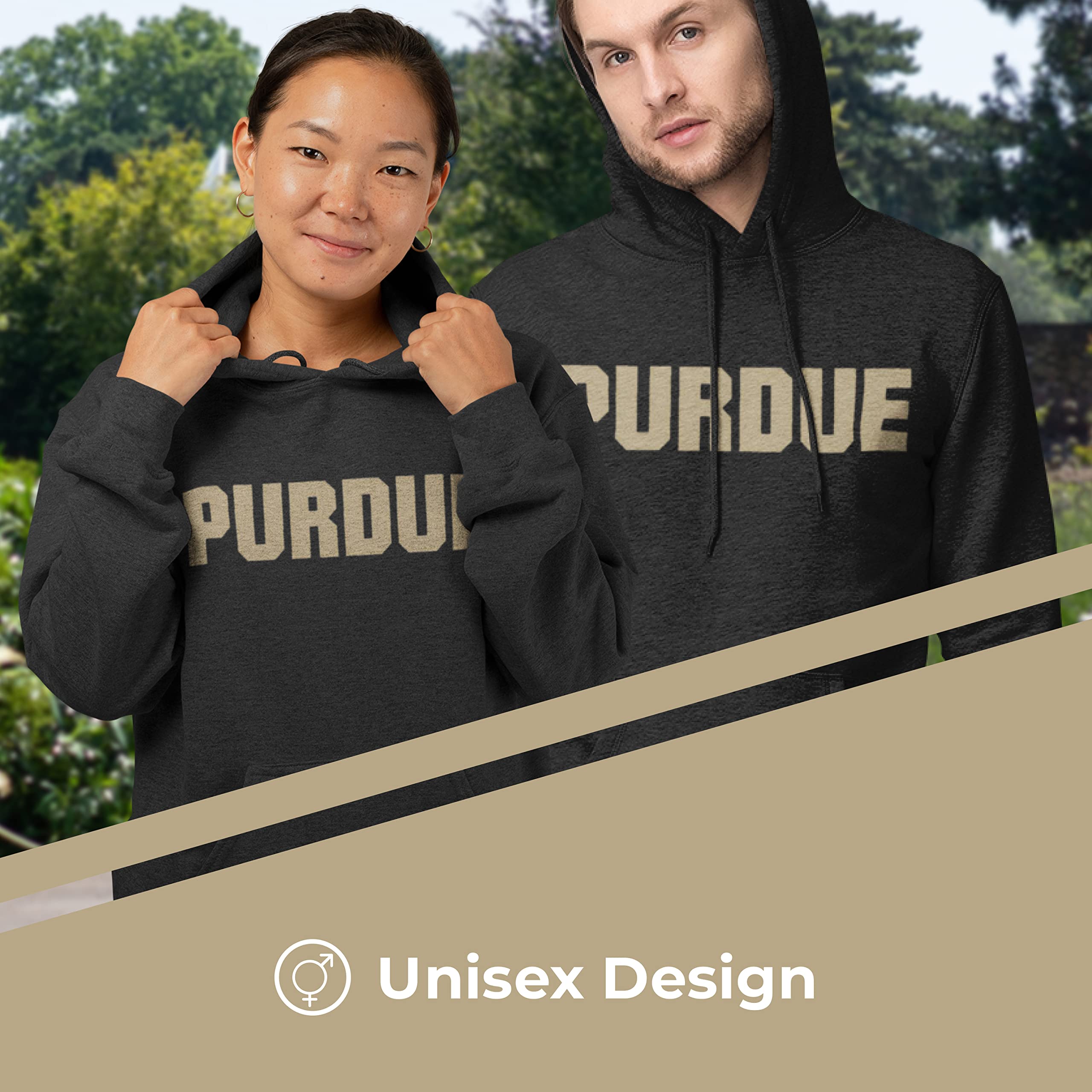 NCAA Adult Cotton Blend Charcoal Hooded Sweatshirt - Soft Ringspun Fabric for Comfort & Style - Perfect for Game Day, Campus Wear & Casual Outfits