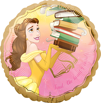 45cm Standard HX Beauty & The Beast Belle Once Upon A Time Balloon - Perfect for Disney Themed Parties, Baby Showers & Birthday Decorations