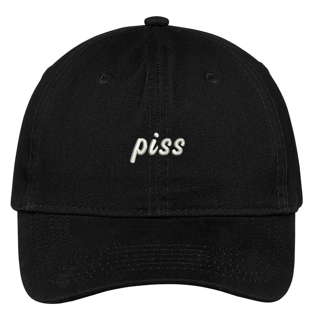 Trendy Piss Embroidered Adjustable Cotton Dad Hat - Fashion Baseball Cap for Men & Women - Perfect for Streetwear, Casual Outfits and Outdoor Activities
