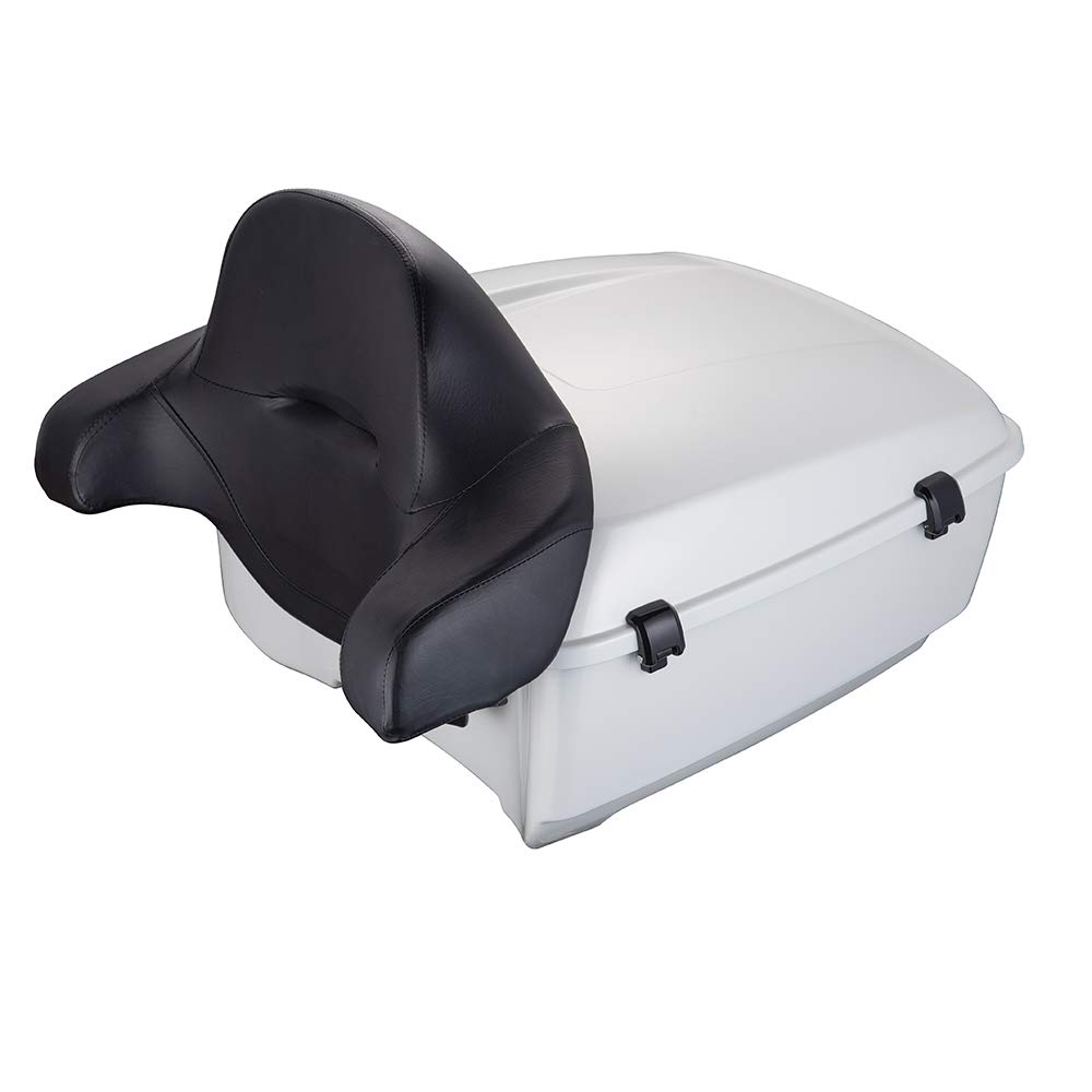 Harley Touring Motorcycle King Tour-Pak Luggage Trunk - Fits 2014+ Models in Bonneville Salt Pearl | Durable Storage for Long Rides & Road Trips