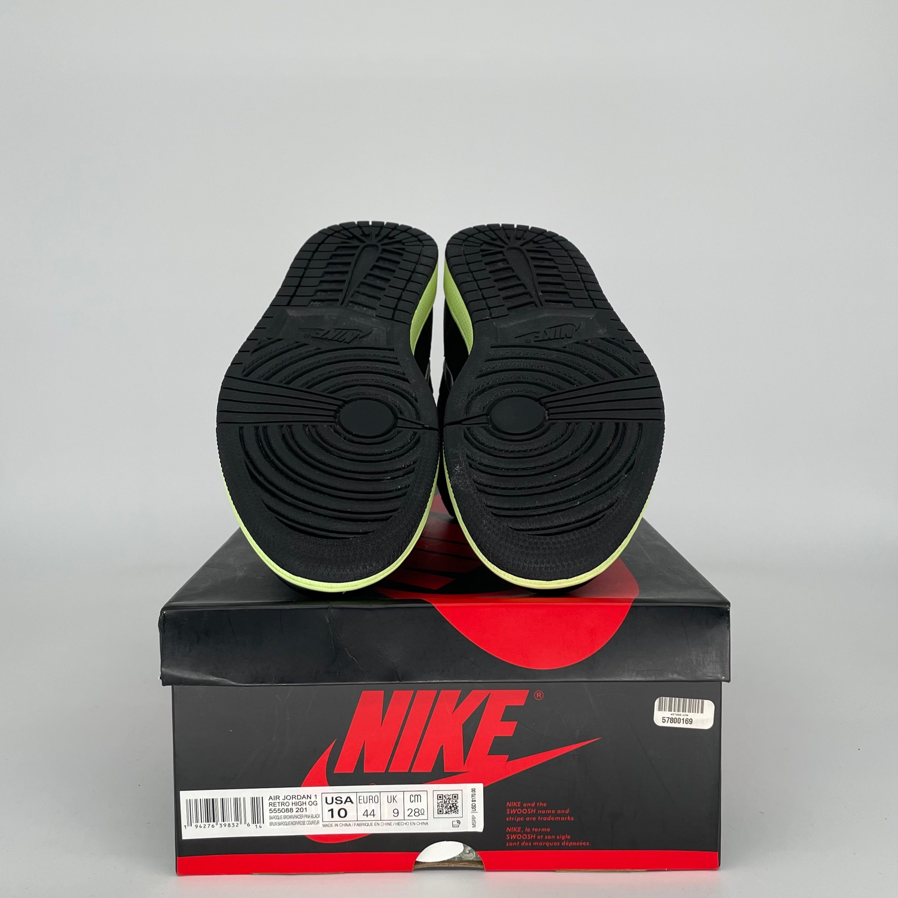 AIR JORDAN 1 BIO HACK Men's Basketball Shoes Size 10 - 555088-201 Retro High OG Style Sneakers for Streetwear & Casual Outfits