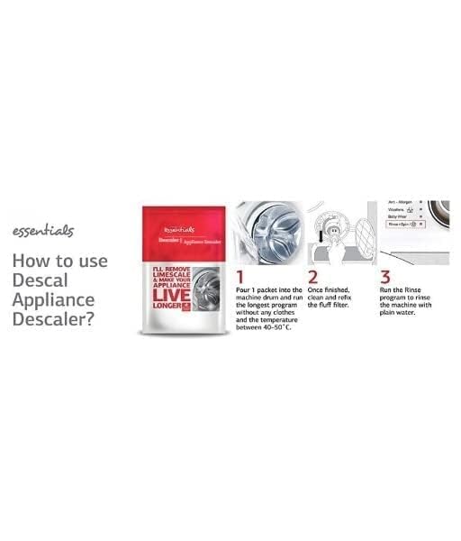 Nubilous Washing Machine Cleaner & Descaler - 100gm Powder for Front Load & Top Load Washers - Removes Odors, Limescale & Residue - Perfect for Laundry Day & Deep Cleaning Maintenance