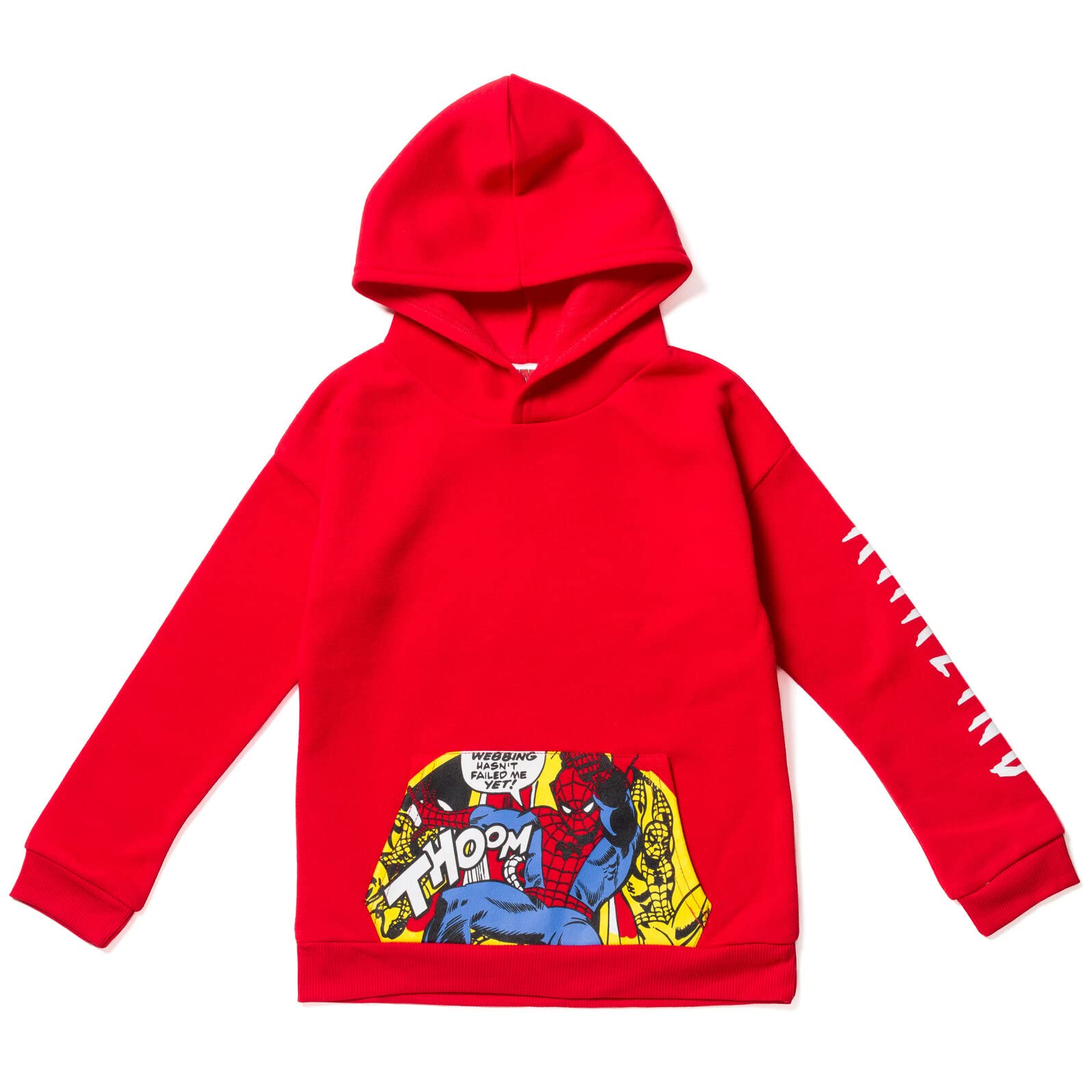 Marvel Spider-Man Kids Pullover Hoodie - Soft & Comfortable Sweatshirt for Boys & Girls - Perfect for Playdates, School & Superhero Costumes