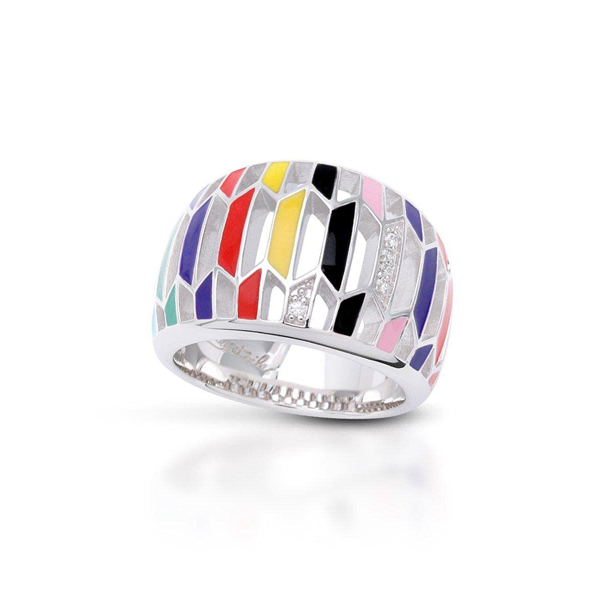 Belle Etoile Trapezio Ring - Multicolor Gemstone Statement Jewelry for Women | Perfect for Parties, Weddings & Special Occasions