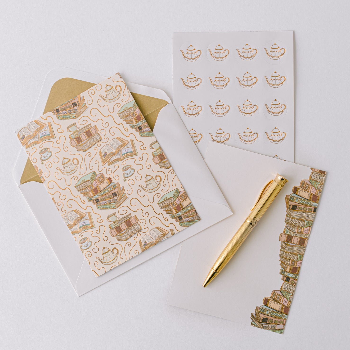 Premium Cozy Book Stack Luxury Stationery Set - Elegant Writing & Journaling Supplies for Book Lovers, Perfect for Office, School & Gift Giving