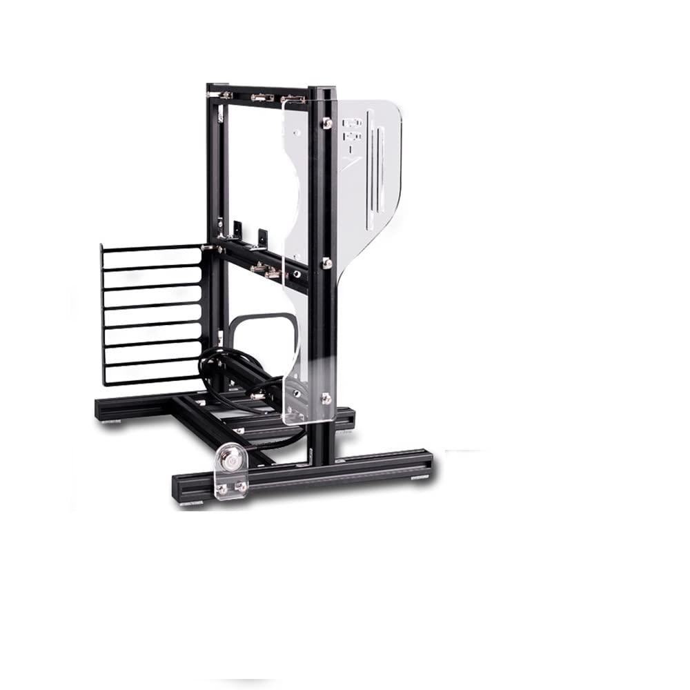 ATX Motherboard Case Rack - DIY Computer Chassis Set for ATX/M-ATX/ITX Open Frame Vertical Test Stand - PC Build & Repair Workbench (Black) - Perfect for PC Assembly, Hardware Testing & Tech Projects