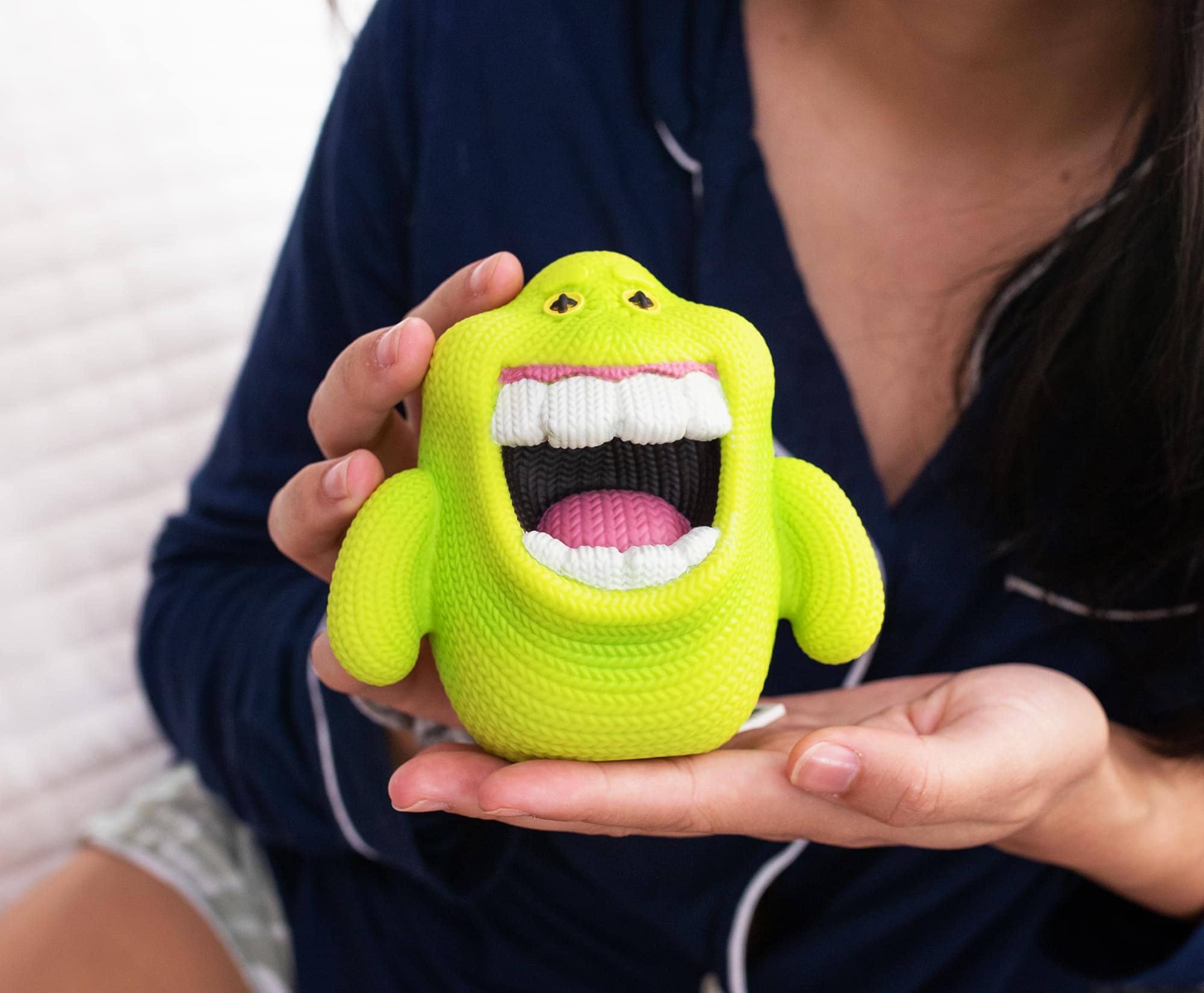 Ghostbusters Slimer Handmade Vinyl Figure - Collectible Movie Character Toy for Fans & Decor