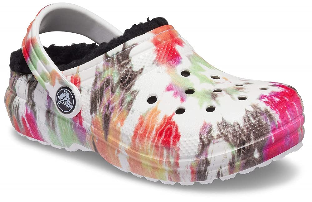 Crocs Classic Lined Glitter Clog Shoes for Kids - Comfortable & Sparkly Winter Clogs for Boys & Girls - Perfect for Indoor Play, School & Cold Weather Activities